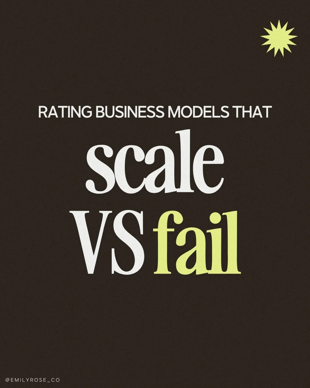 Roasting &amp; rating the business models I see and why I love (or loathe) them 😚

But remember: the business model that&rsquo;s right for you are right because it&rsquo;s YOURS.

How you want to: teach, lead, create, sell, serve, show up 🤍