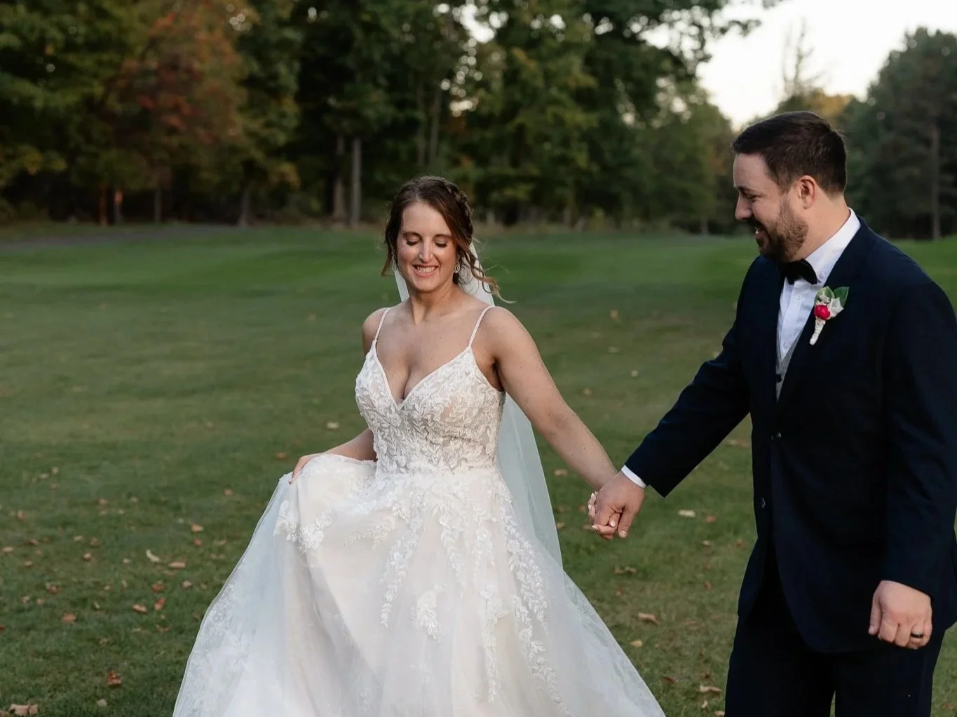 a warm, sunny fall wedding in rochester, ny