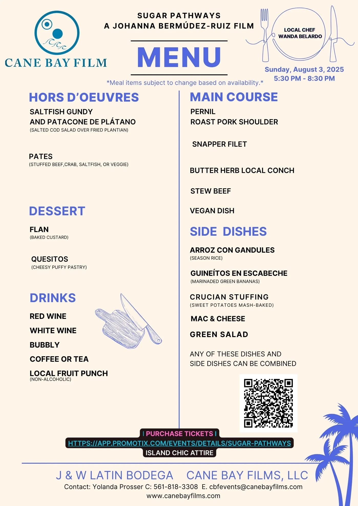 Event menu