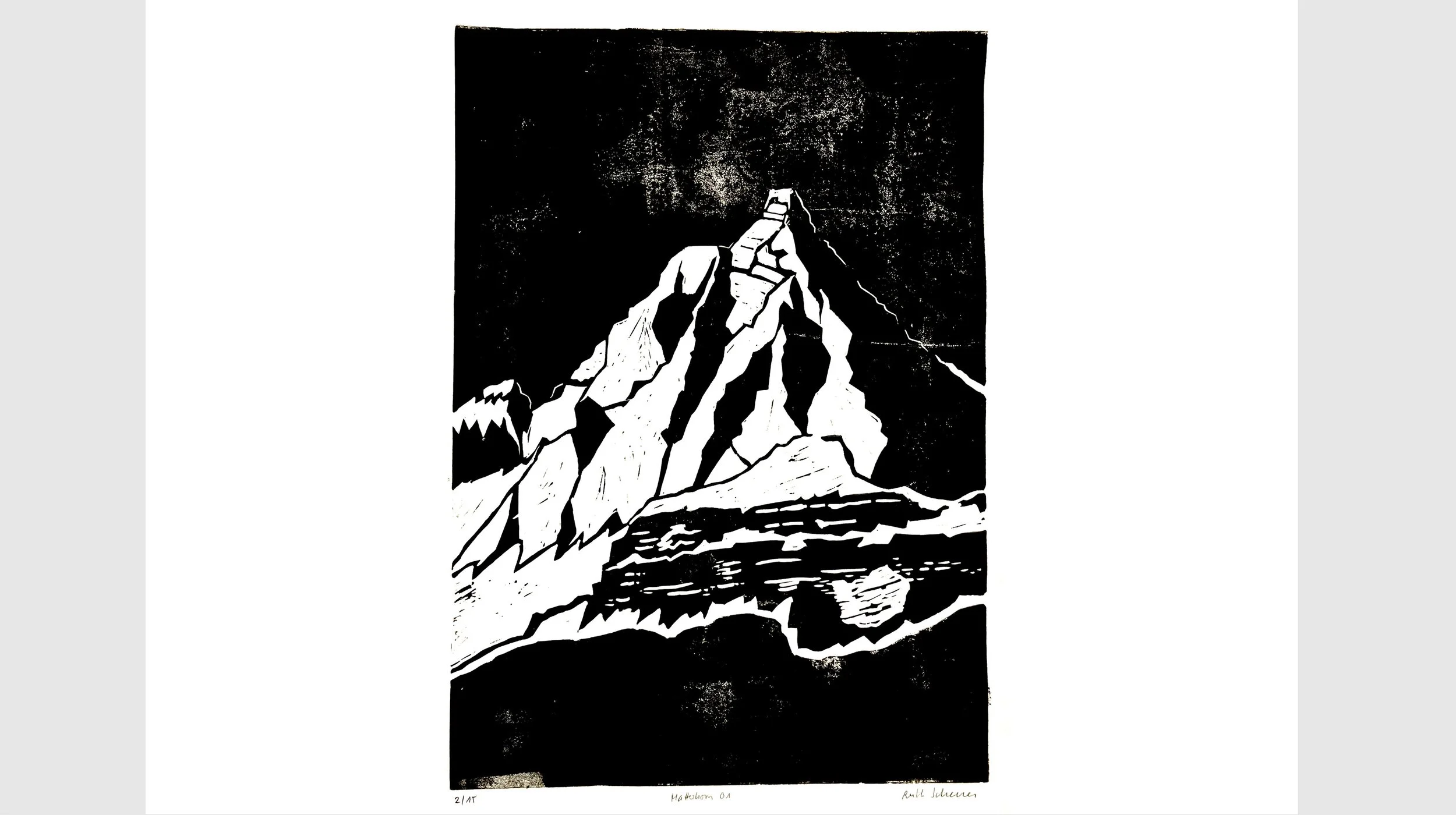backlit peaks