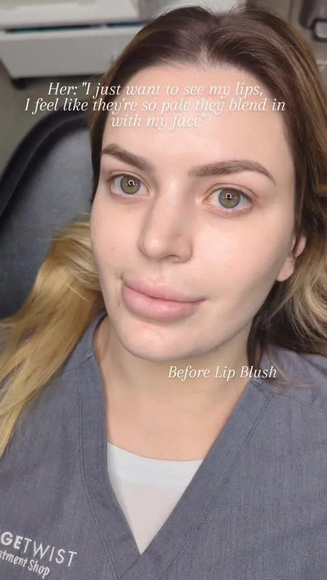 There are many, many reasons that my clients come to me for lip blush, but one of the biggest reasons that many seek out lip blush is because they feel their lips are very pale. If you are wanting more color and definition to your lips, reach out to