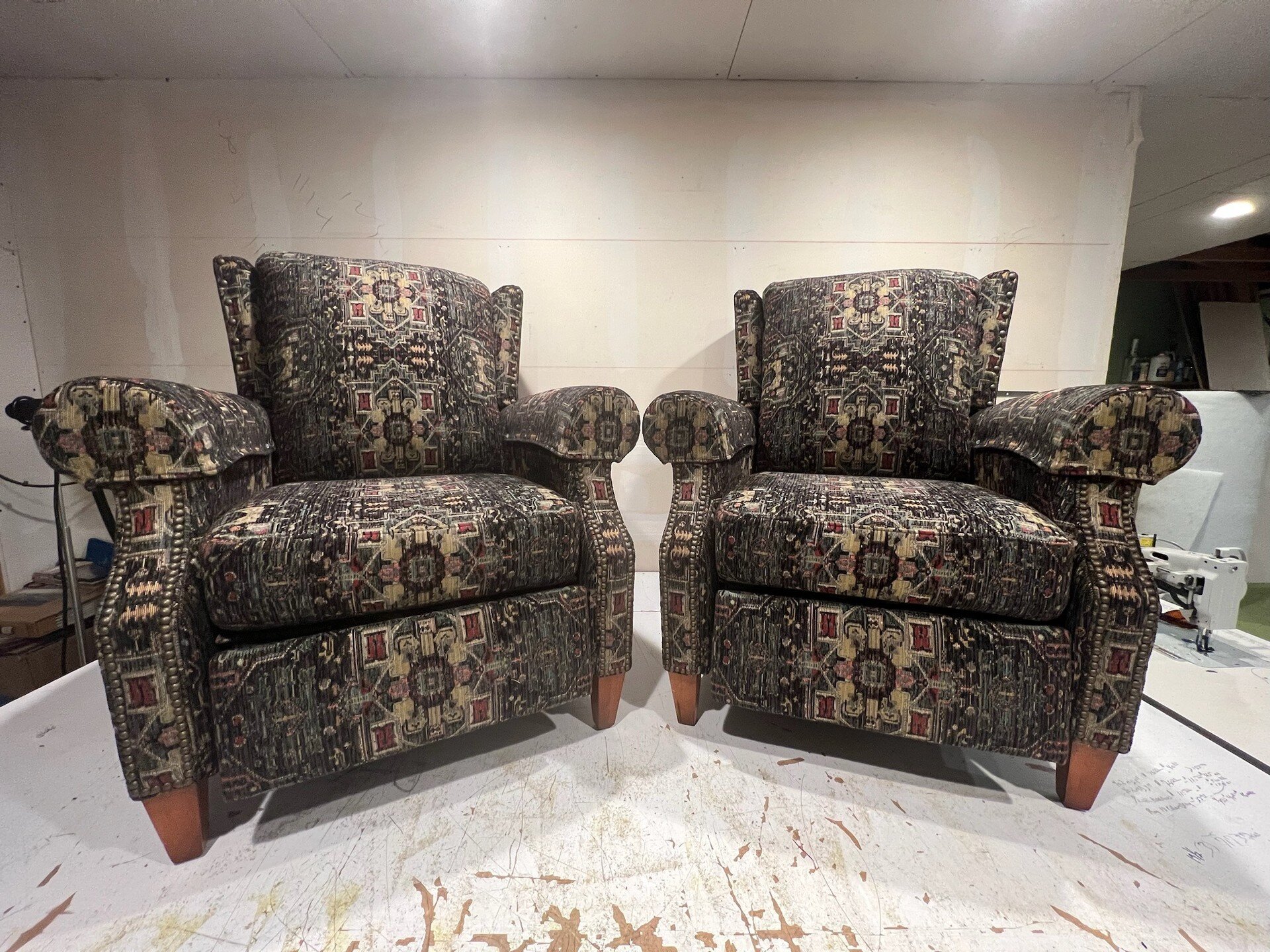 We recently got two of our antique chairs upholstered from Kyle, and they turned out just the way we hoped! Kyle's attention to detail and customer service was top-of-the-line. We would recommend his services to anyone! --Christine Frank

#googlerevi