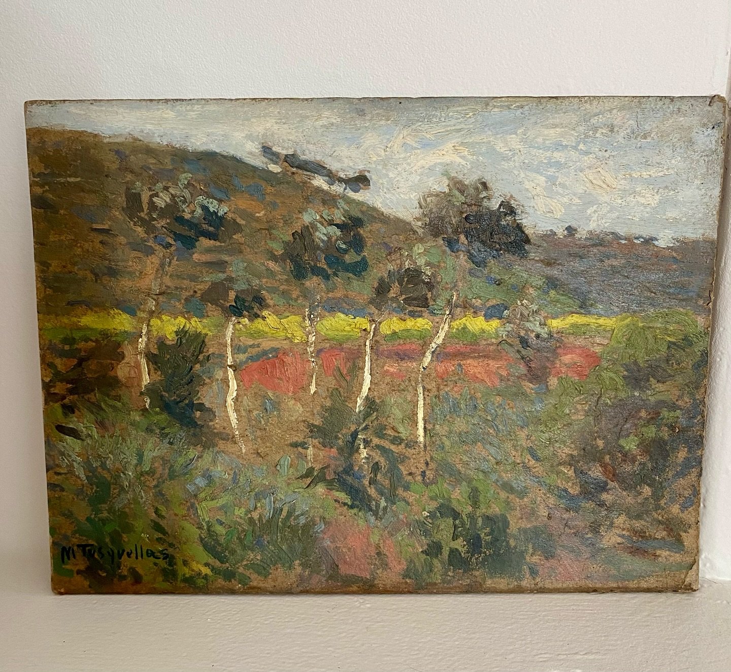 Paysage catalan. 1907. Miguel Tusquellas Corbella (1884-1969). Catalan countryside. 1907.