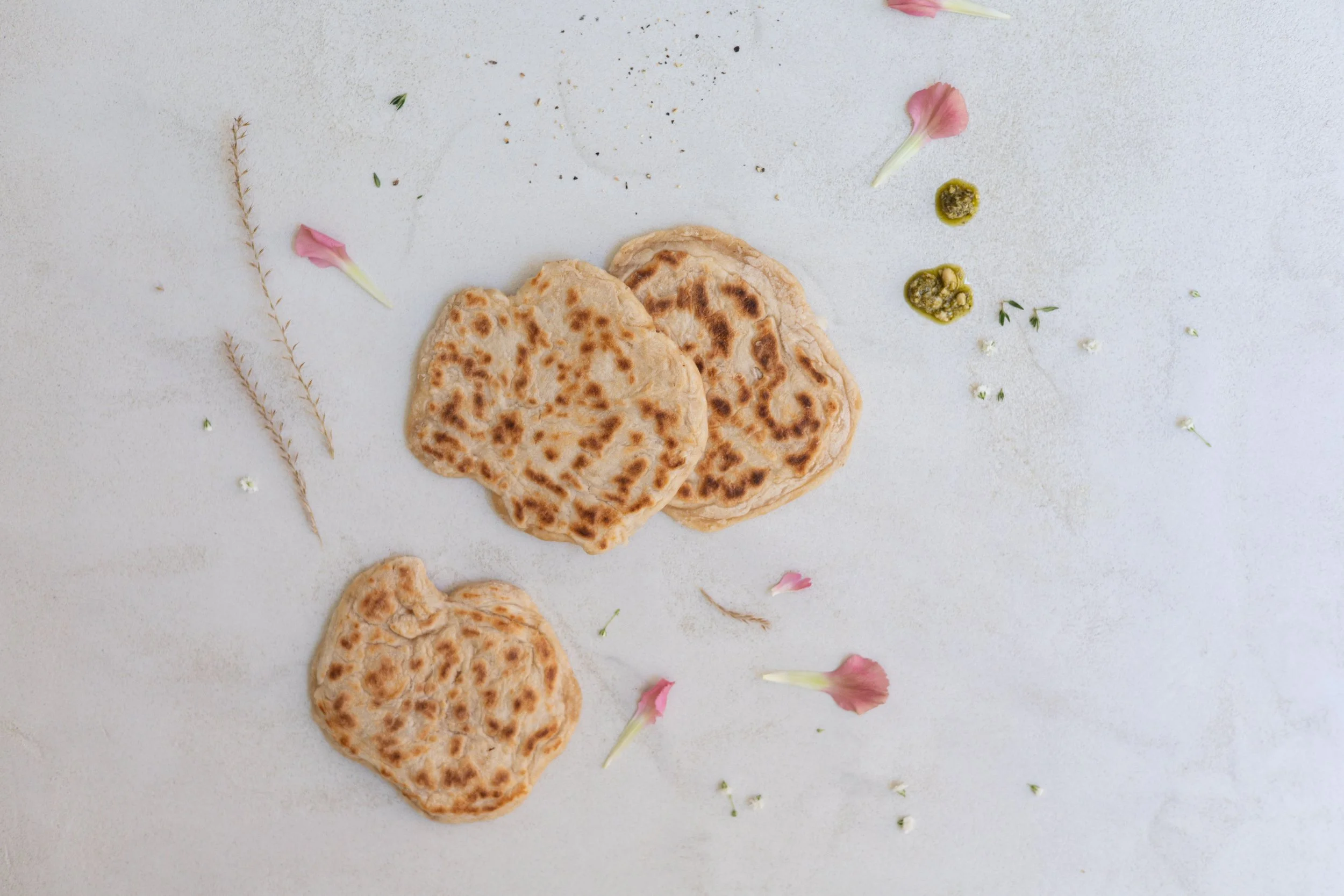 Indisches Naan (Fladenbrot)