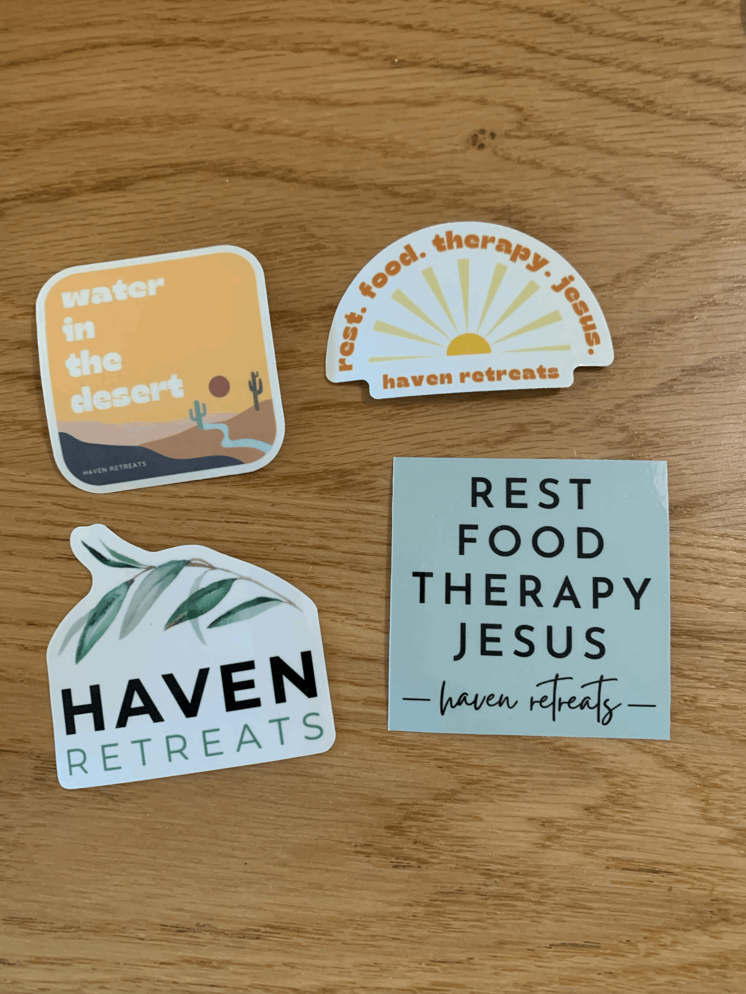 Haven Retreat Stickers