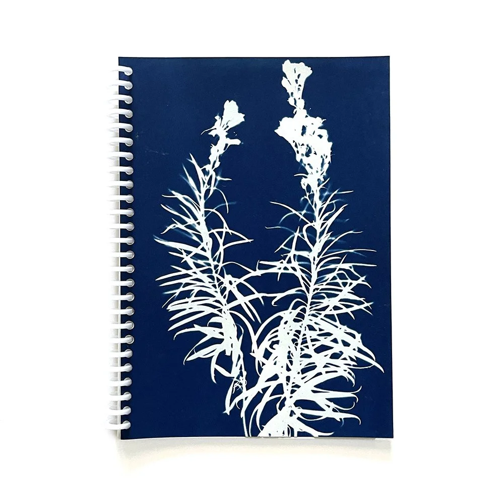 Large Cyanotype Notebook - Lined Paper