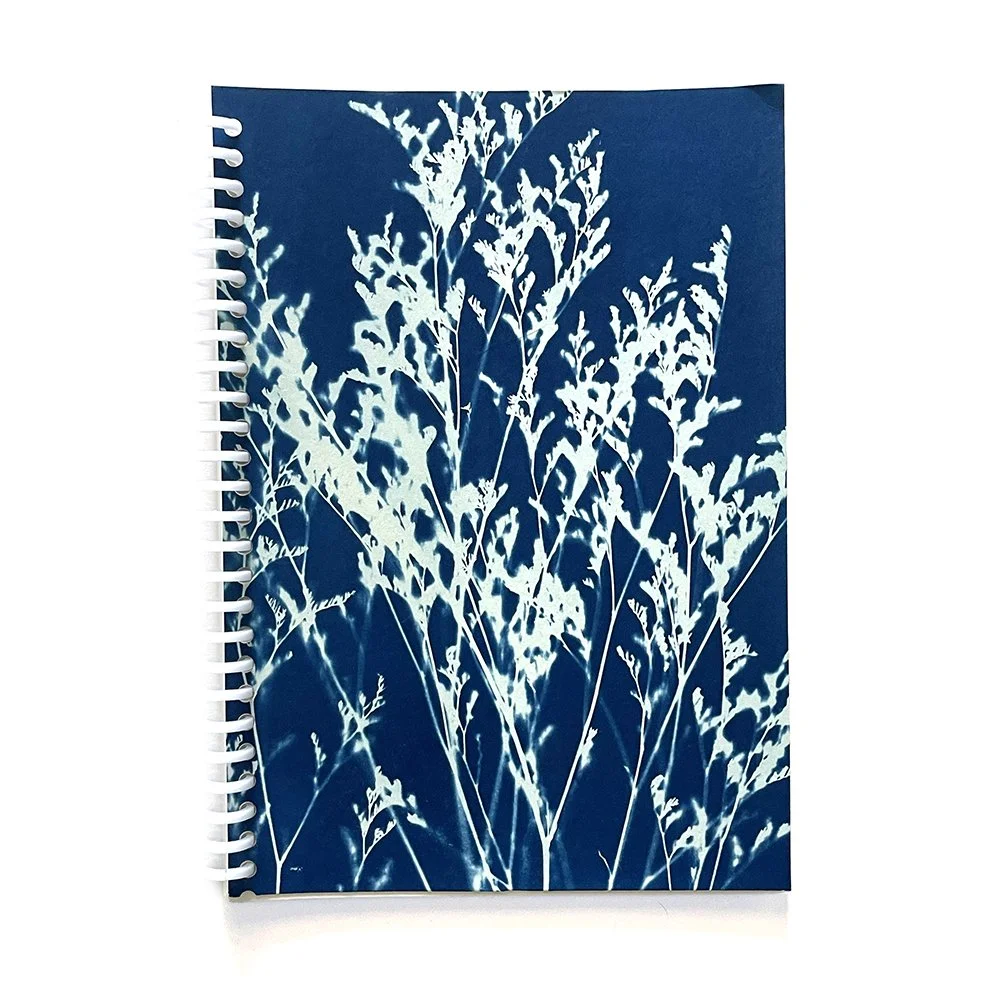 Large Cyanotype Notebook - Lined Paper