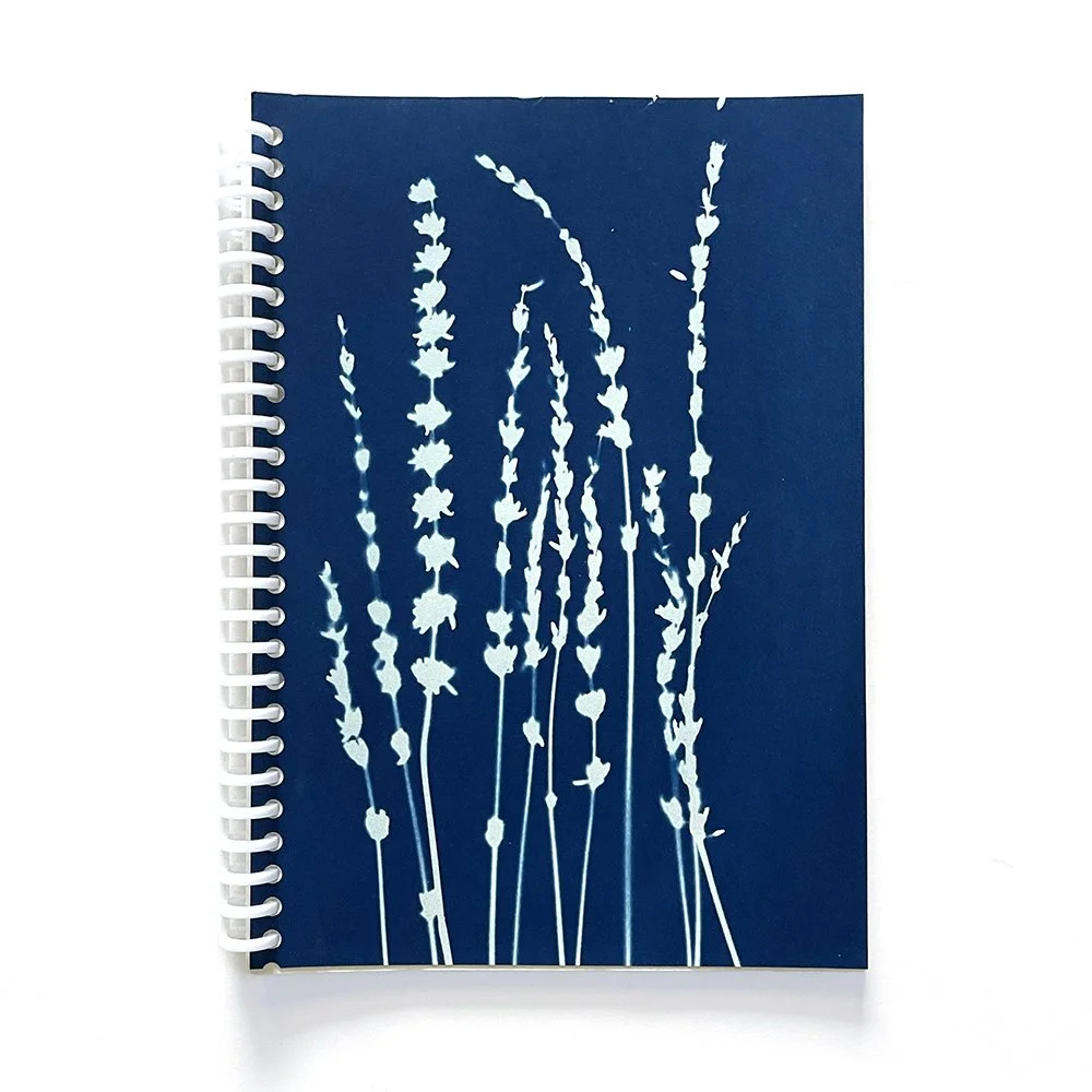 Large Cyanotype Notebook - Lined Paper