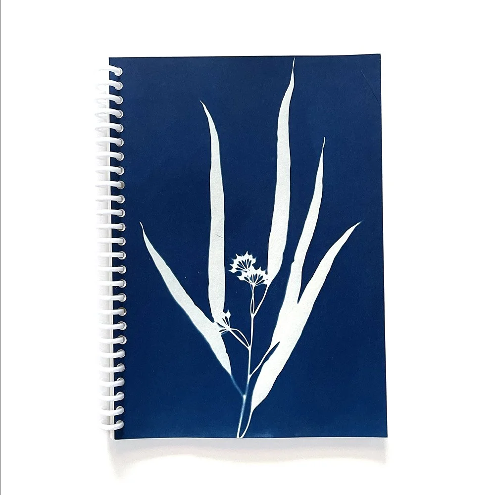 Large Cyanotype Notebook - Lined Paper