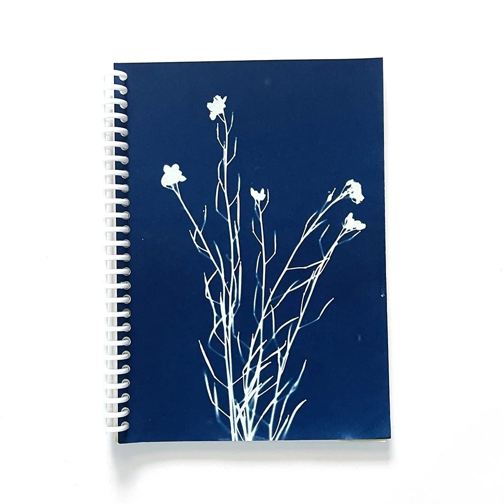 Large Cyanotype Notebook - Lined Paper