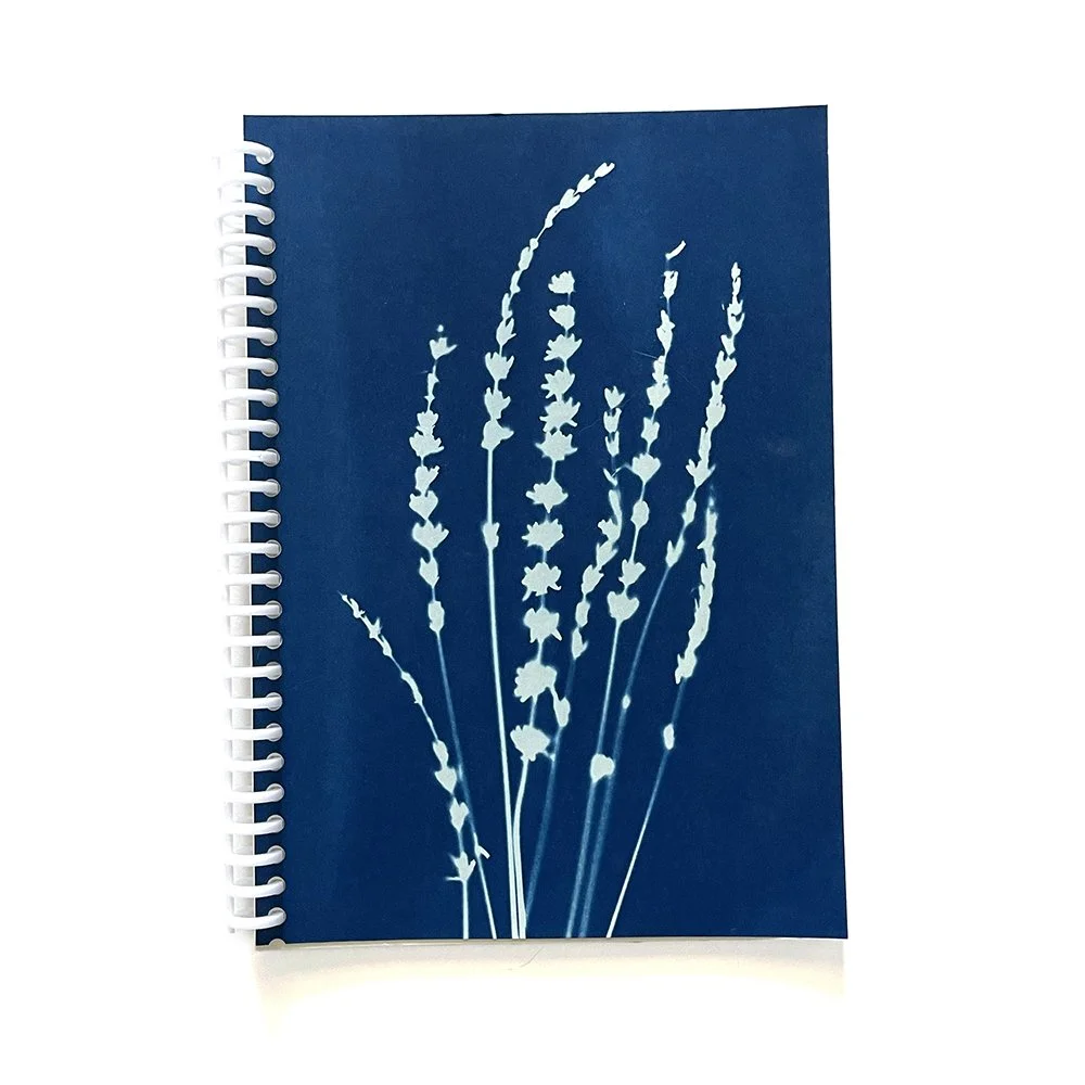 Large Cyanotype Notebook - Lined Paper