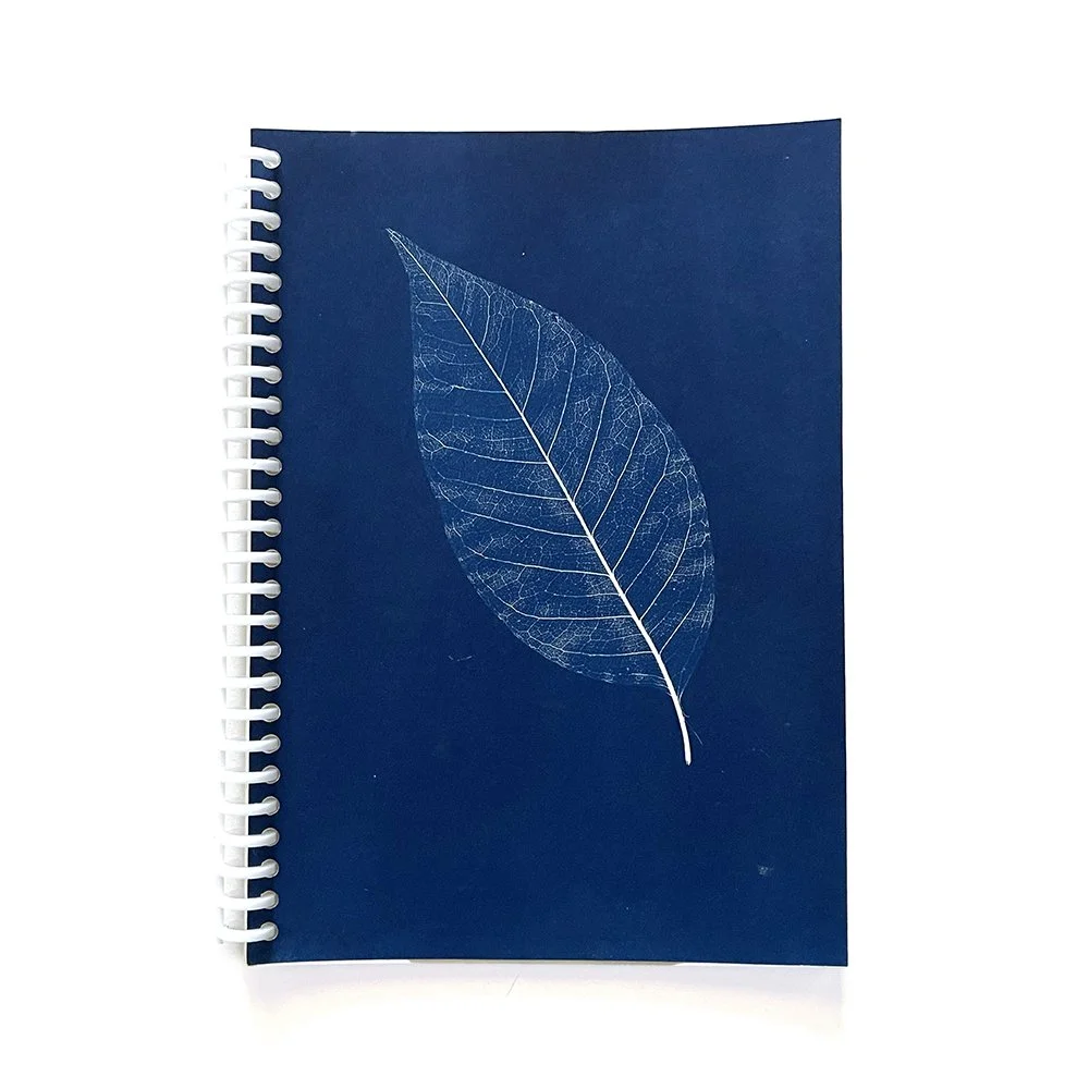 Large Cyanotype Notebook - Lined Paper