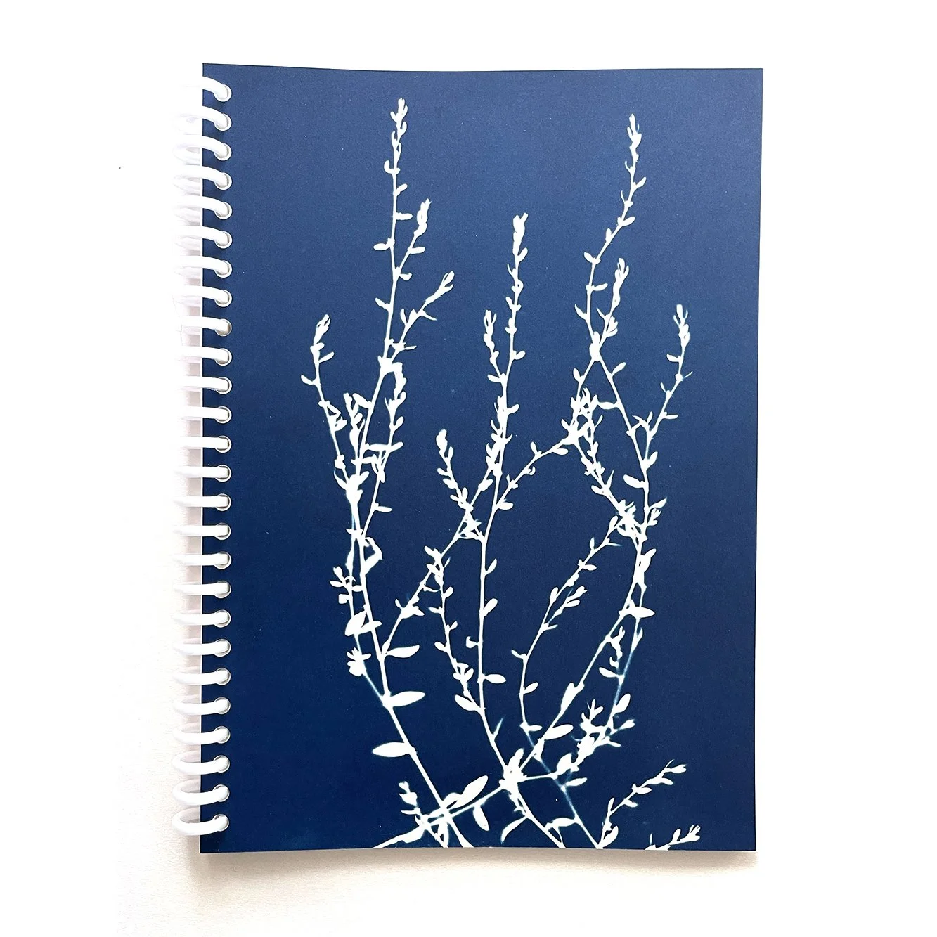 Large Cyanotype Notebook - Lined Paper