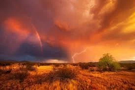 Southwest desert lightning photography