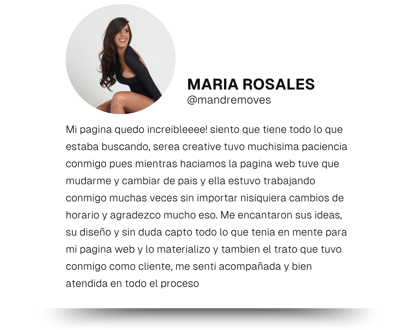 Testimonio de diseño web serea