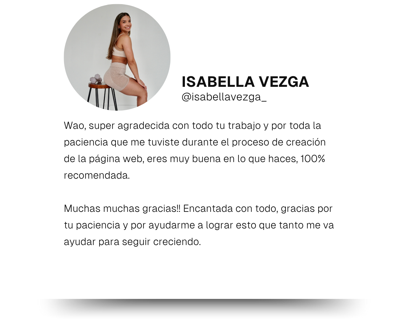 Testimonio de diseño web serea