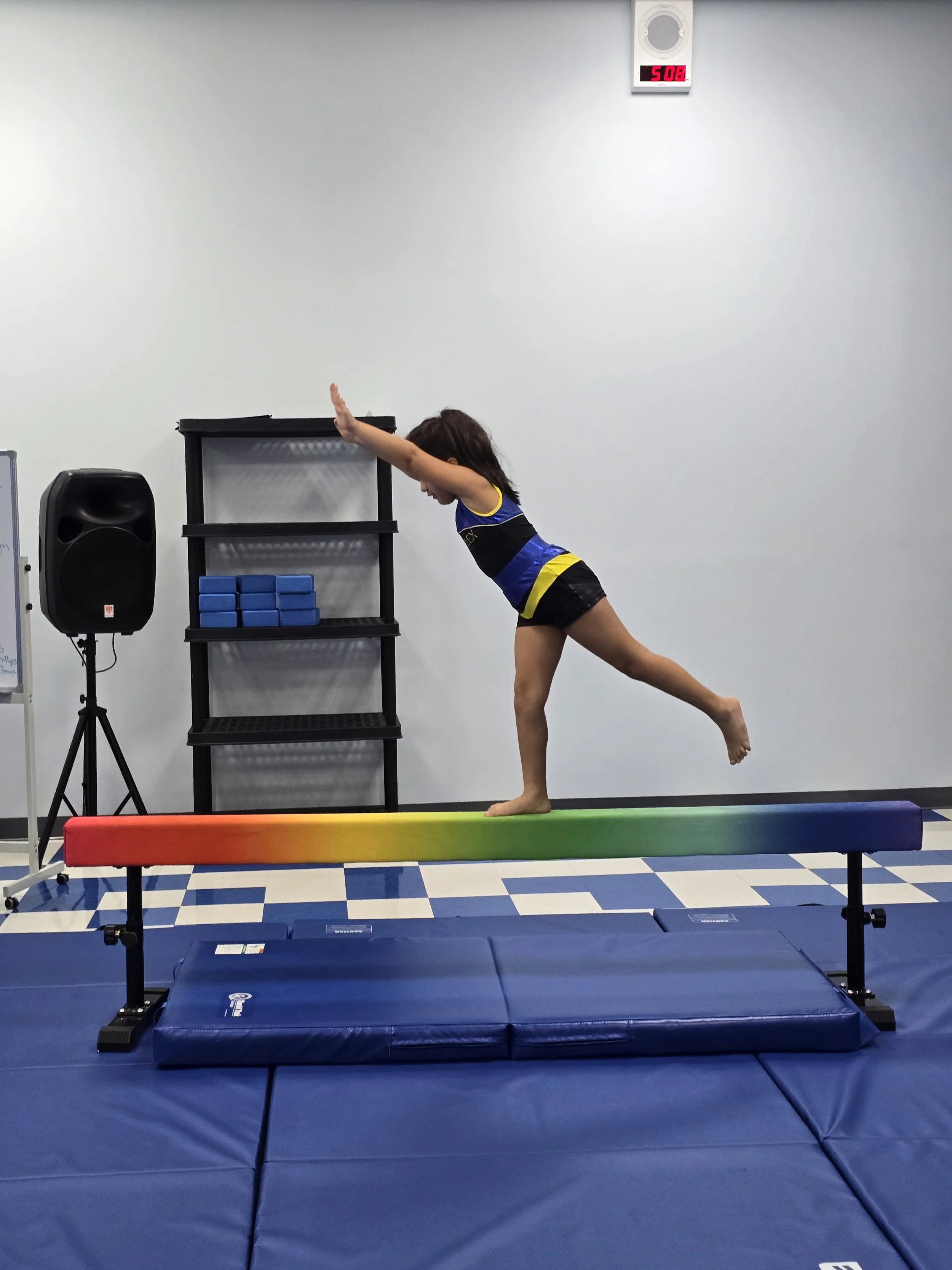 Royal Flex Gymnastics Beam lesson