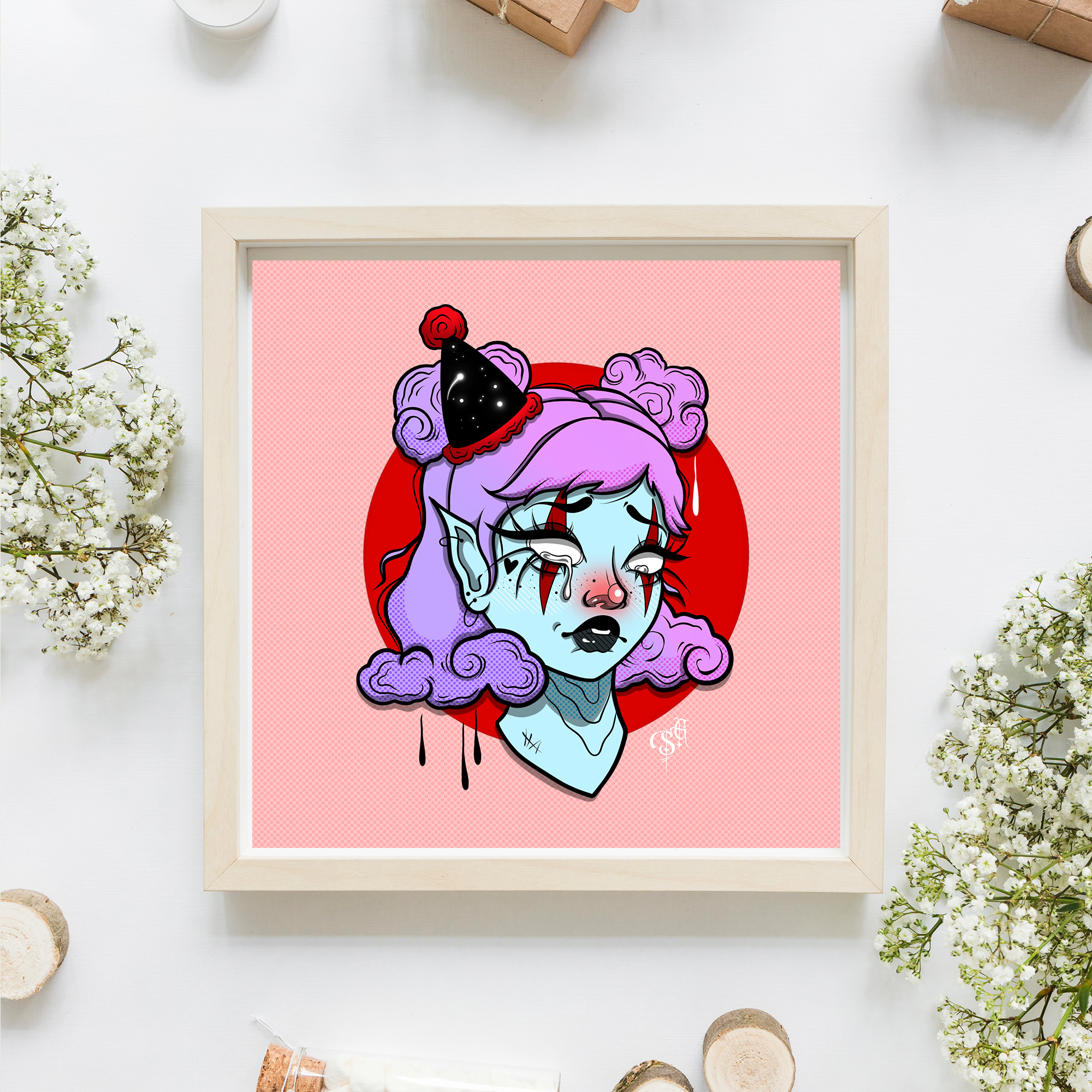Cloud Clown | Art Print