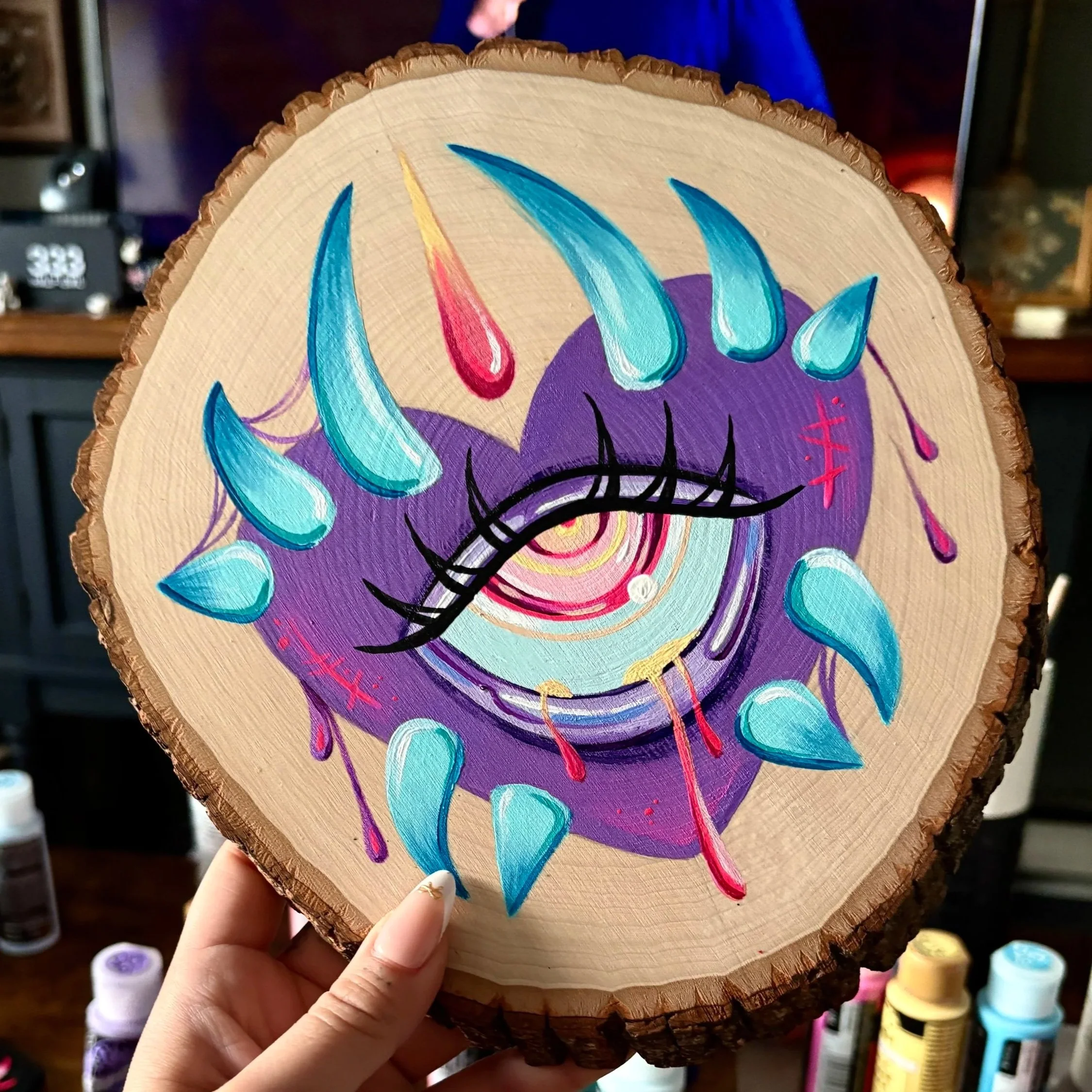 Sunset Cursed Heart | Original Painting