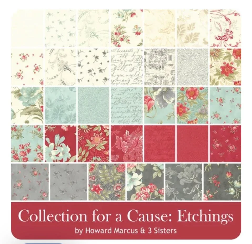 Etchings bundle 3 sisters for Moda Fabrics Collection for a Cause