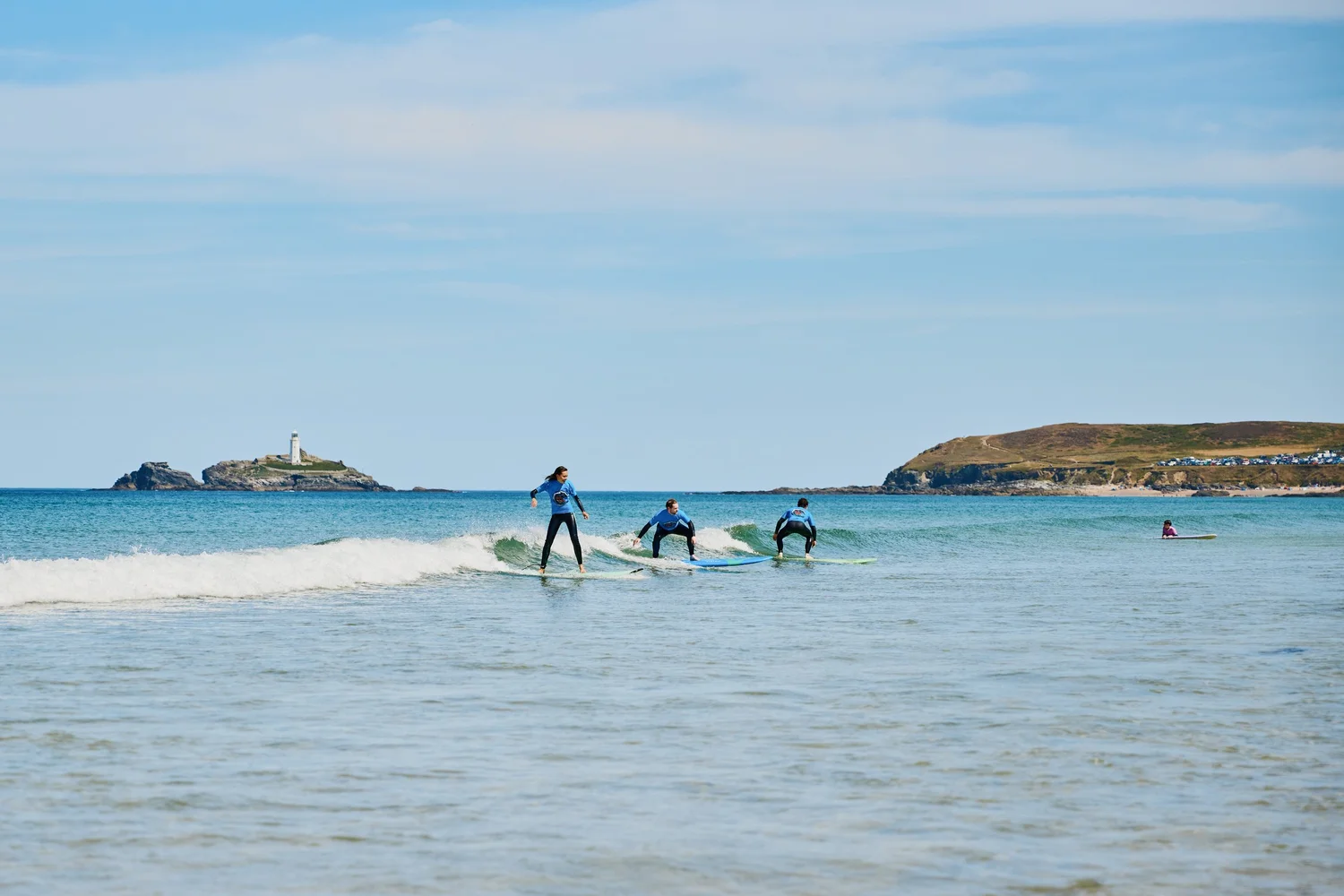 Private surf lesson with Blue Barrel Surf School on a Cornish beach