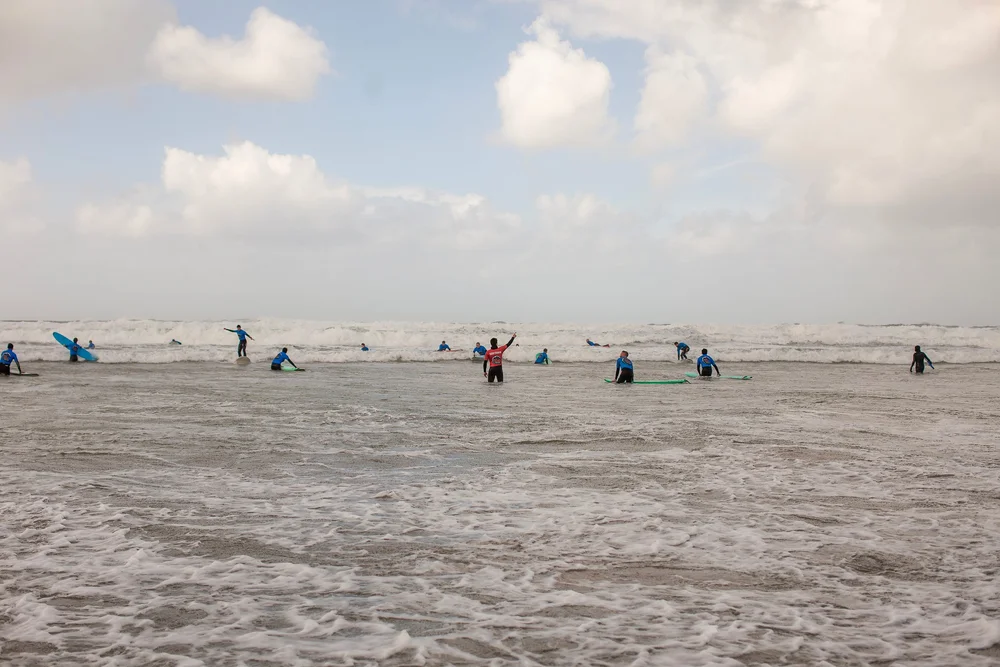 Stag and hen party group surf lesson in Cornwall