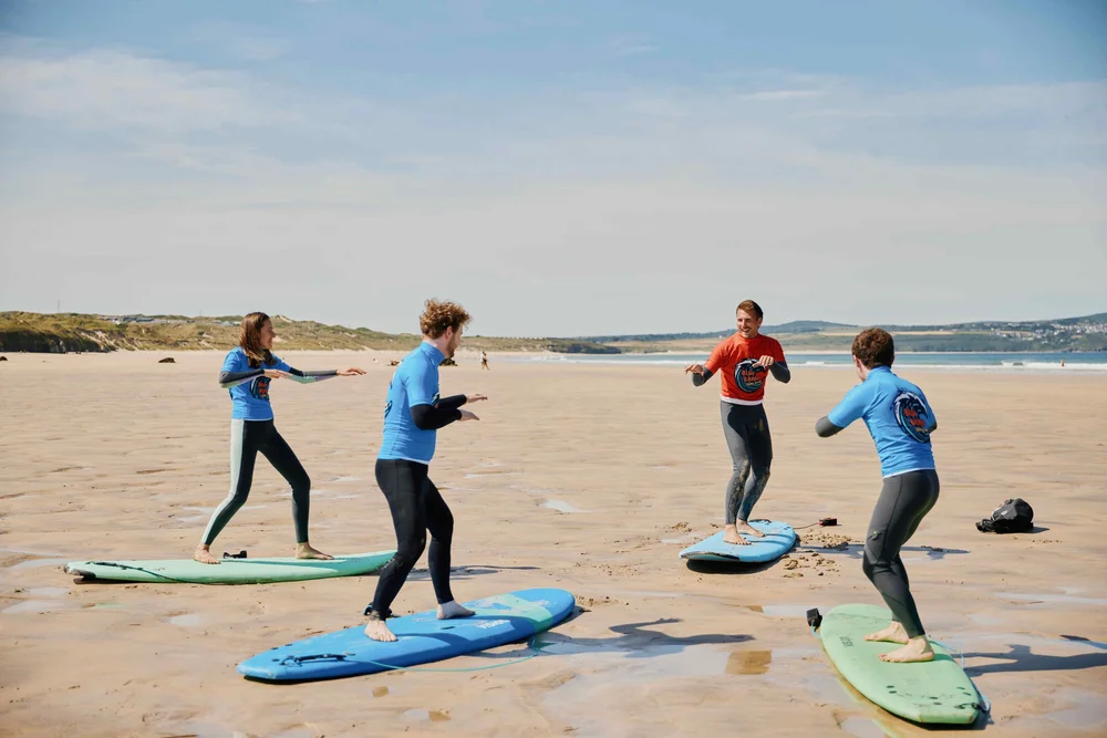 Private surf lesson for beginners in Cornwall