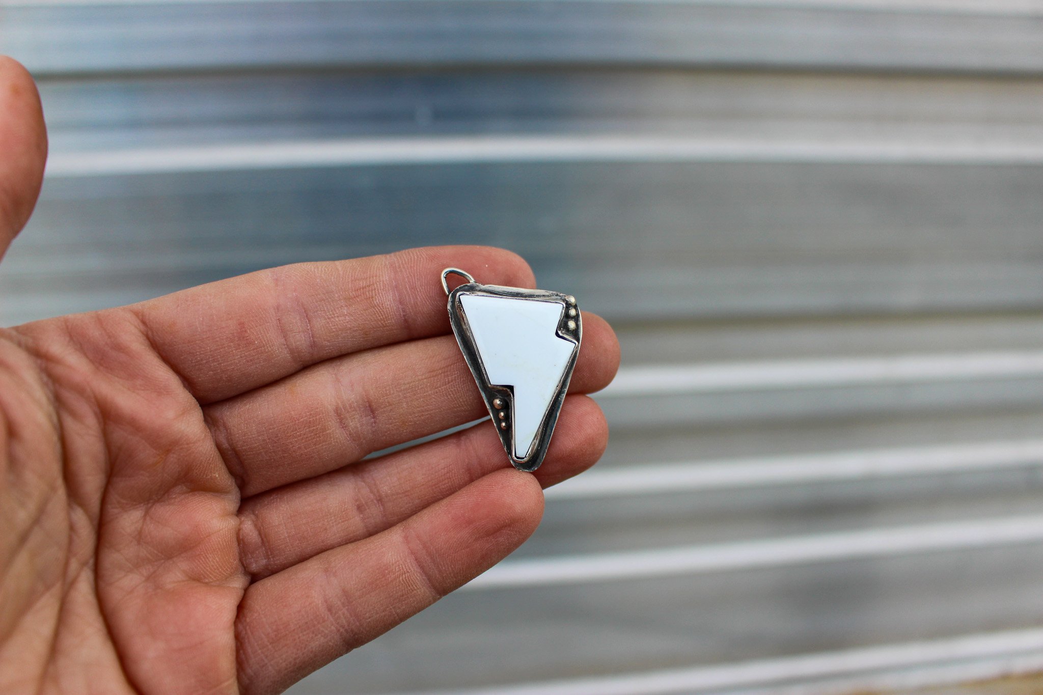 White Lightening Pendant