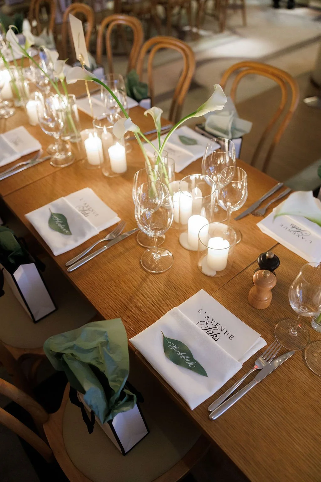 safar-global-saks-lavenue-dinner-place-card-calligraphy-on-leaves.JPG