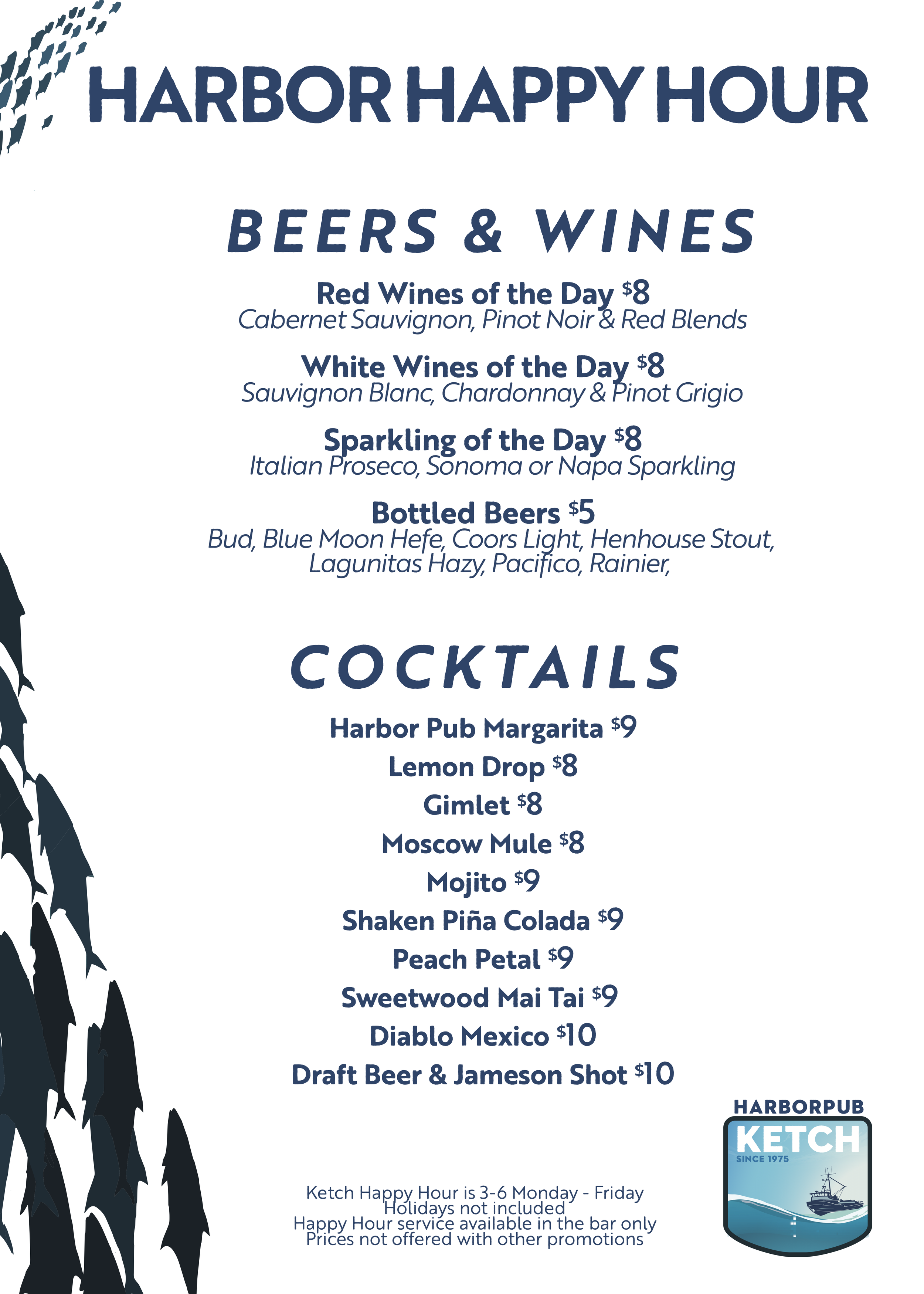 Harbor Happy Hour | KETCH | Half Moon Bay
