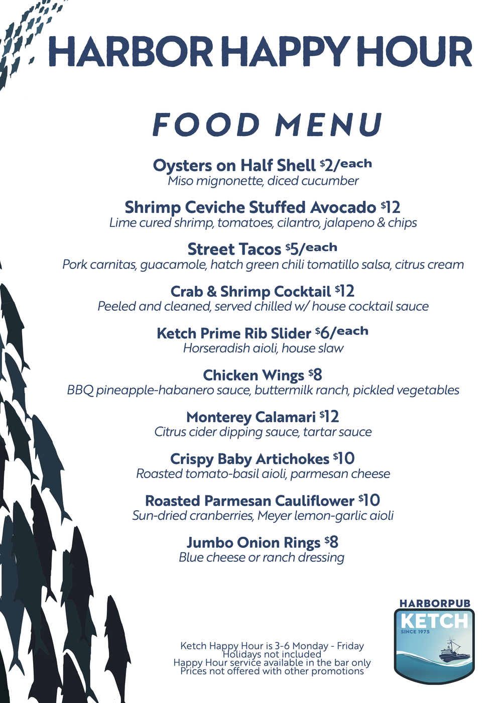 Harbor Happy Hour KETCH Half Moon Bay