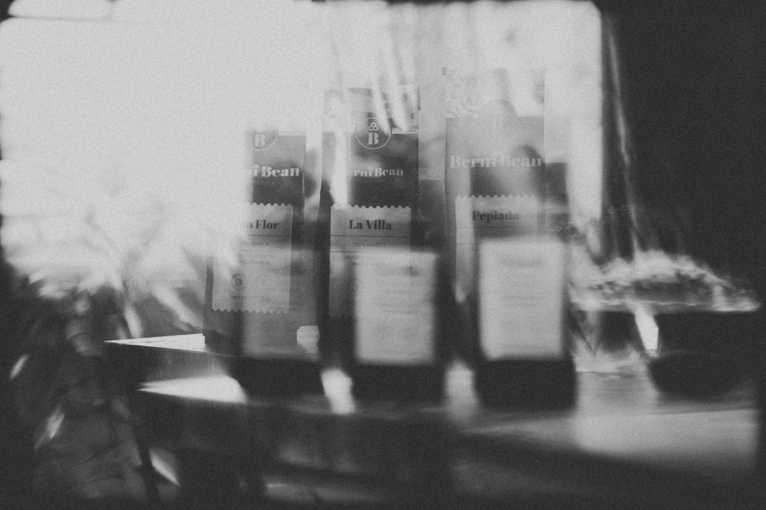 Coffee Bags Black and White