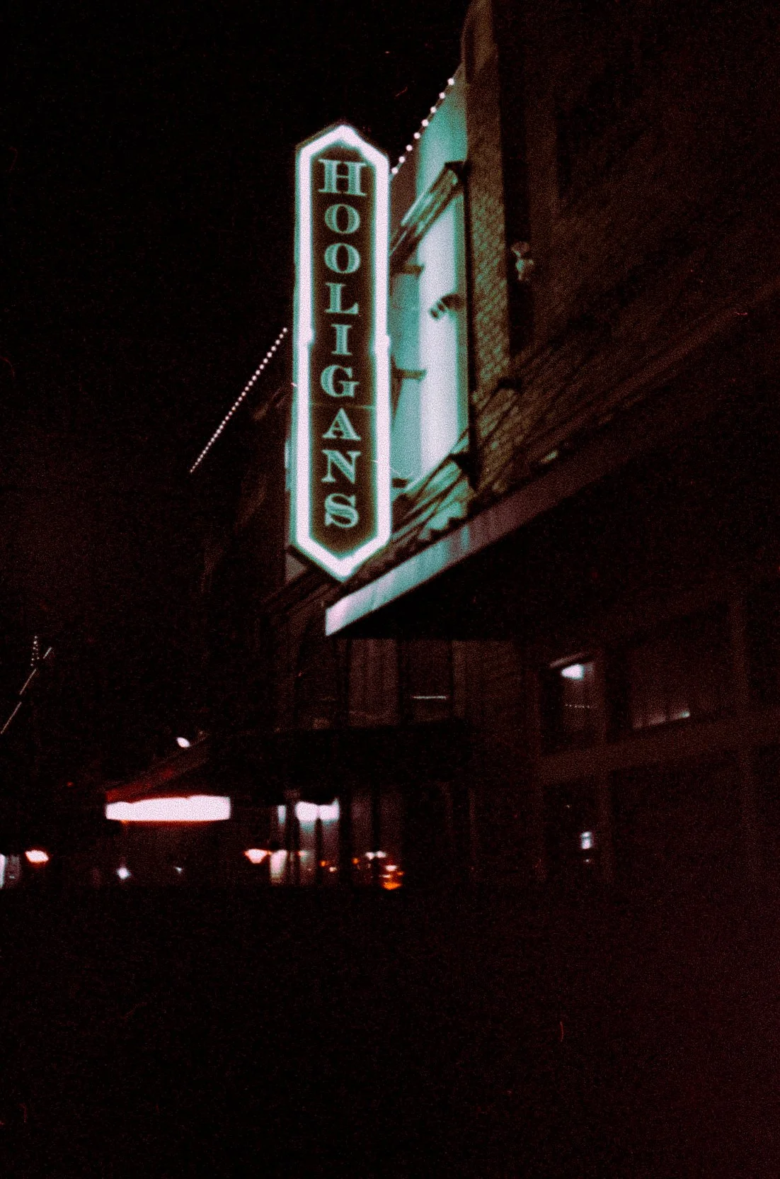 Downtown Bar Neon Sign Cinestill 800T