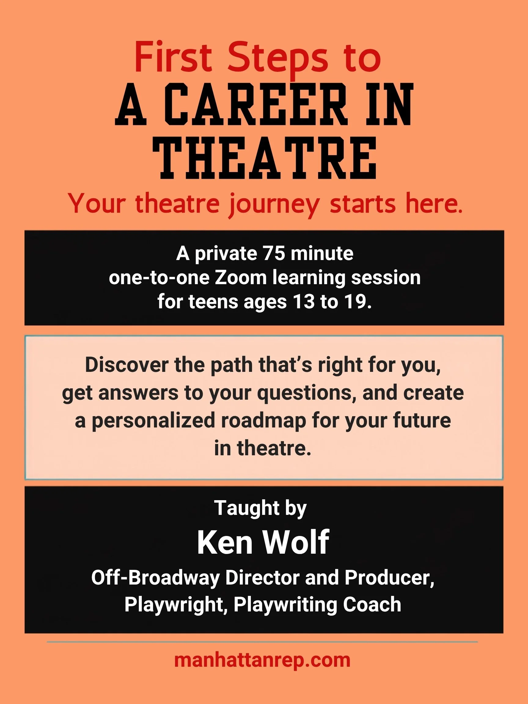 Next Steps - A Career in Theatre