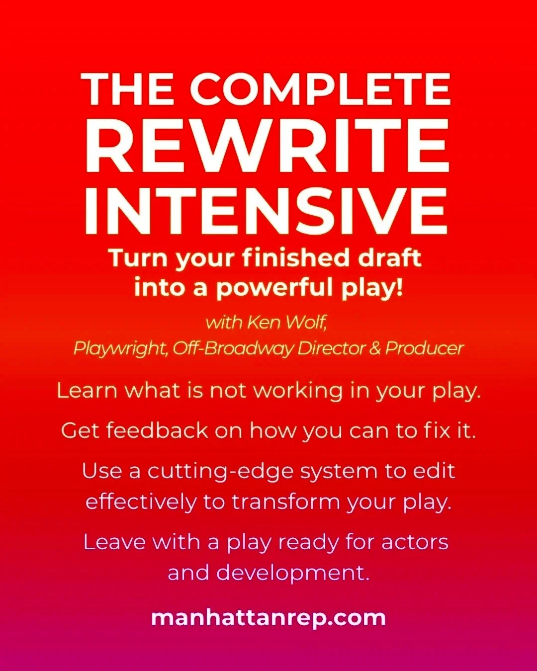 The Complete Rewrite Intensive