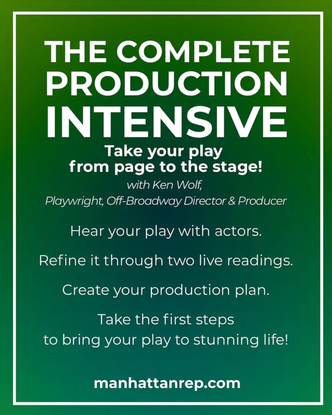 THE COMPLETE PRODUCTION INTENSIVE