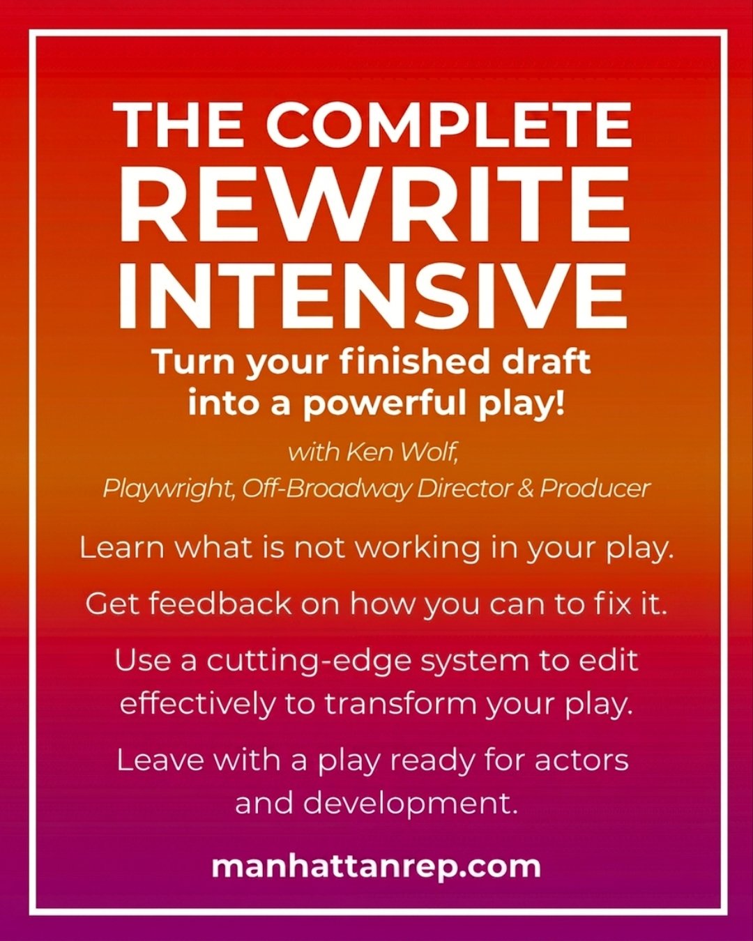 The Complete Rewrite Intensive