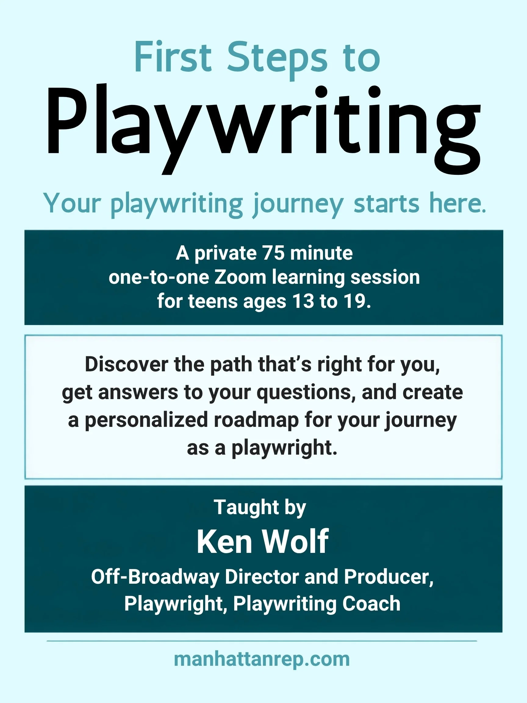 First Steps to Playwriting