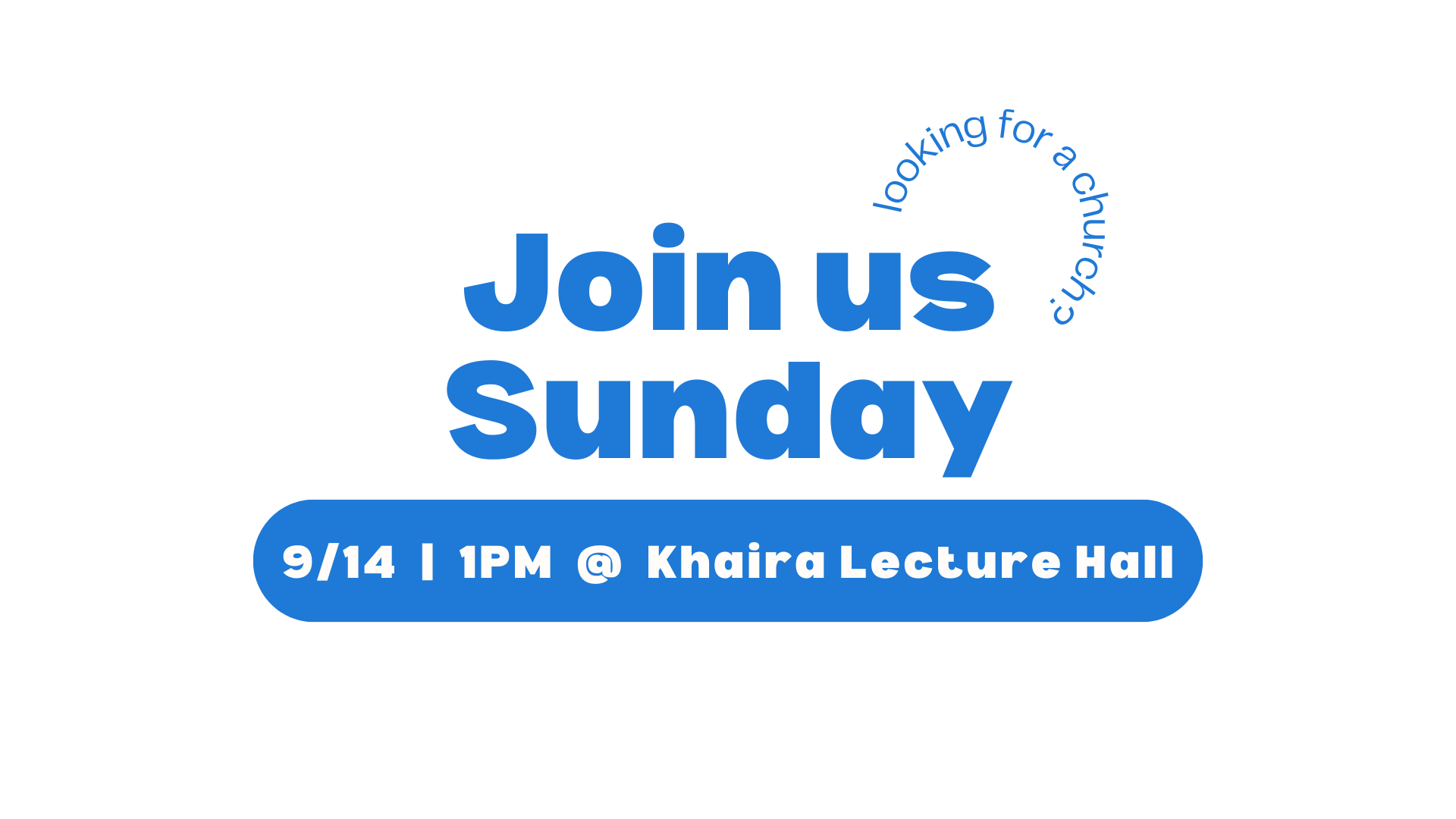 Sunday Worship Service