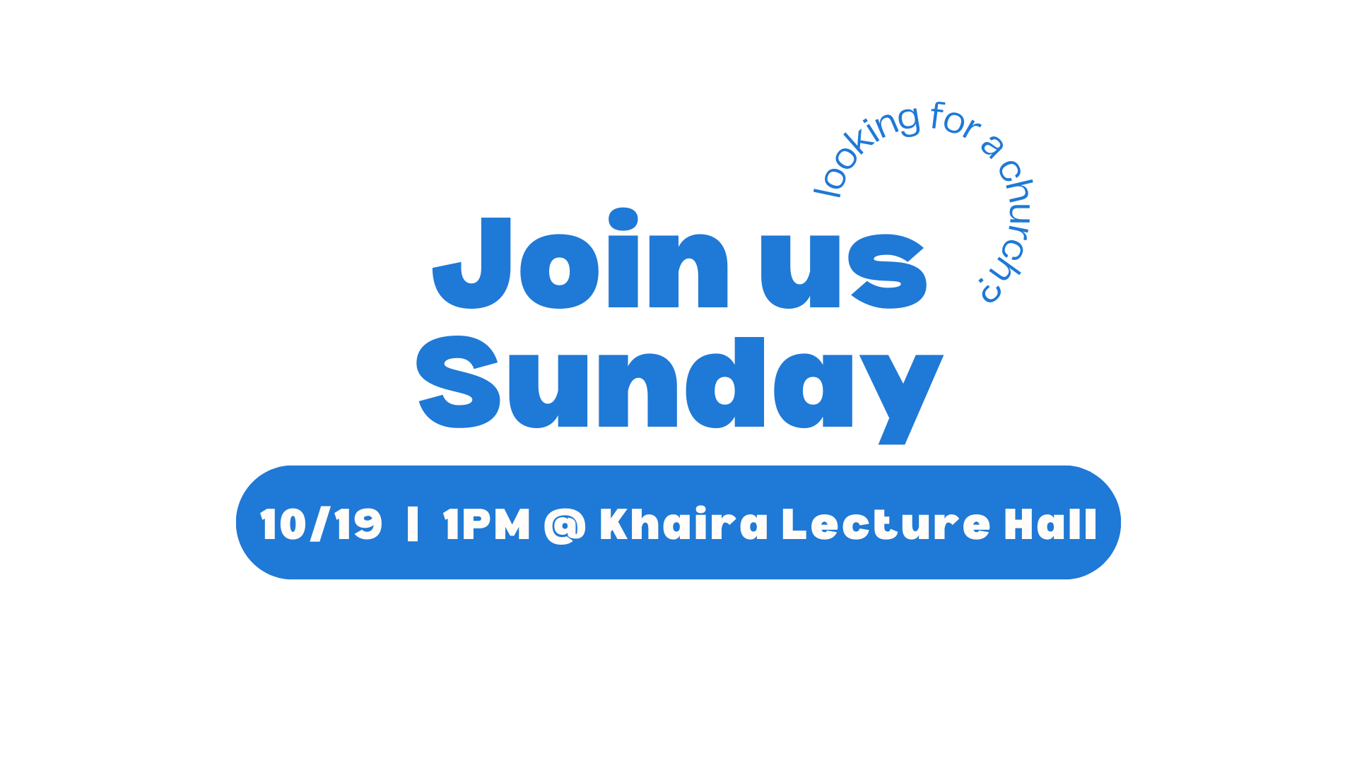 Sunday Worship Service