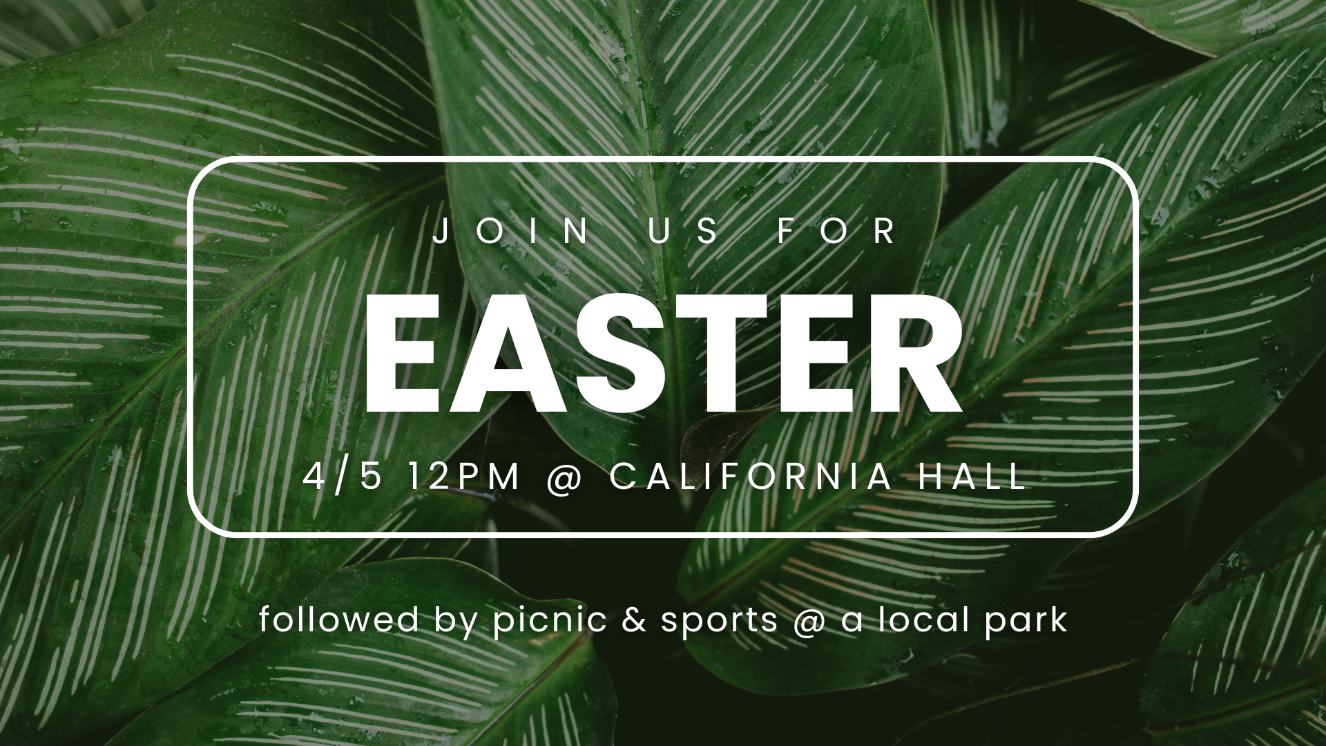 Sunday Worship Service