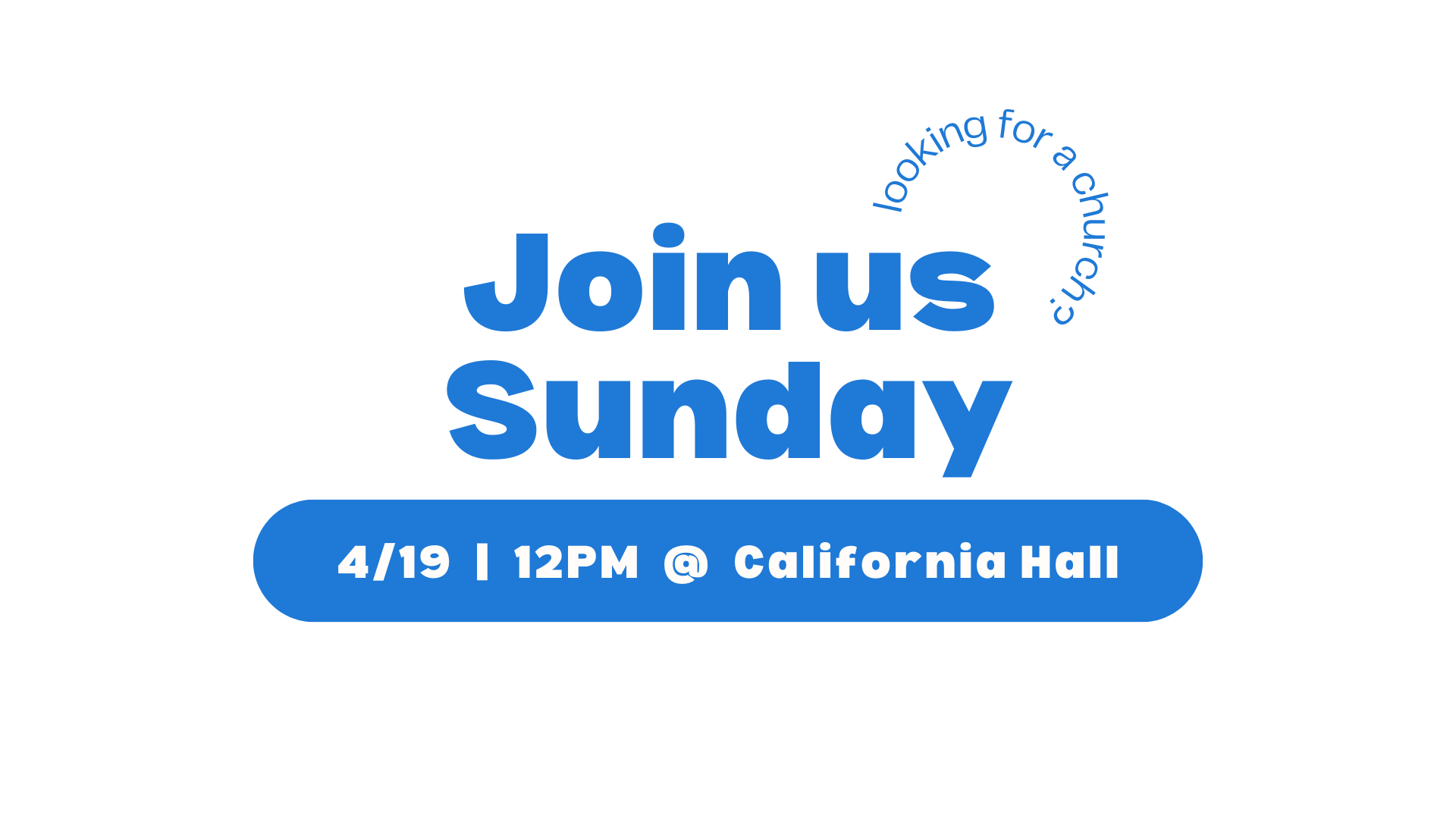 Sunday Worship Service