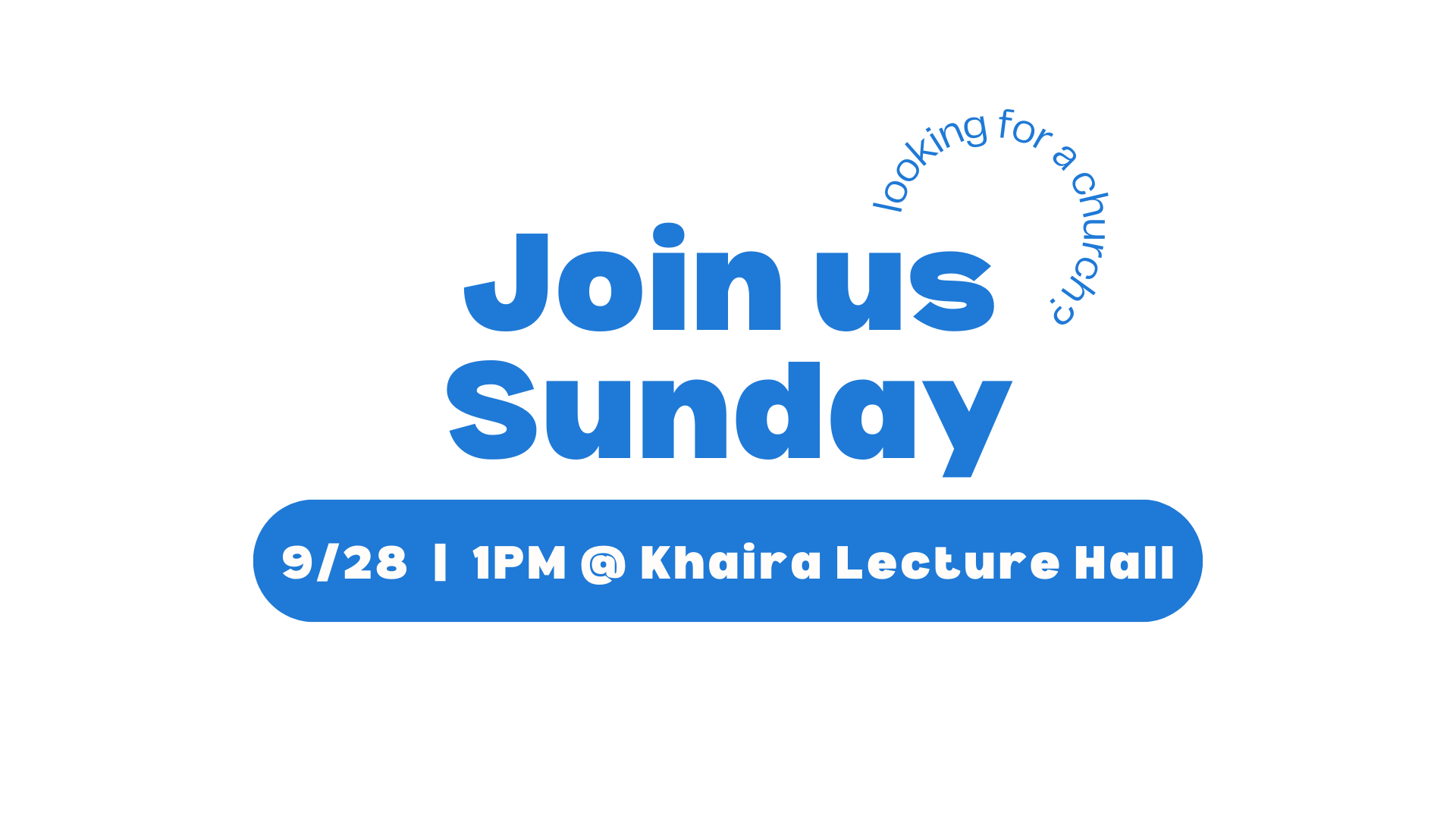 Sunday Worship Service