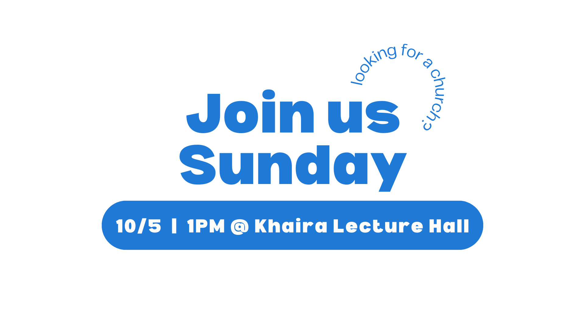Sunday Worship Service
