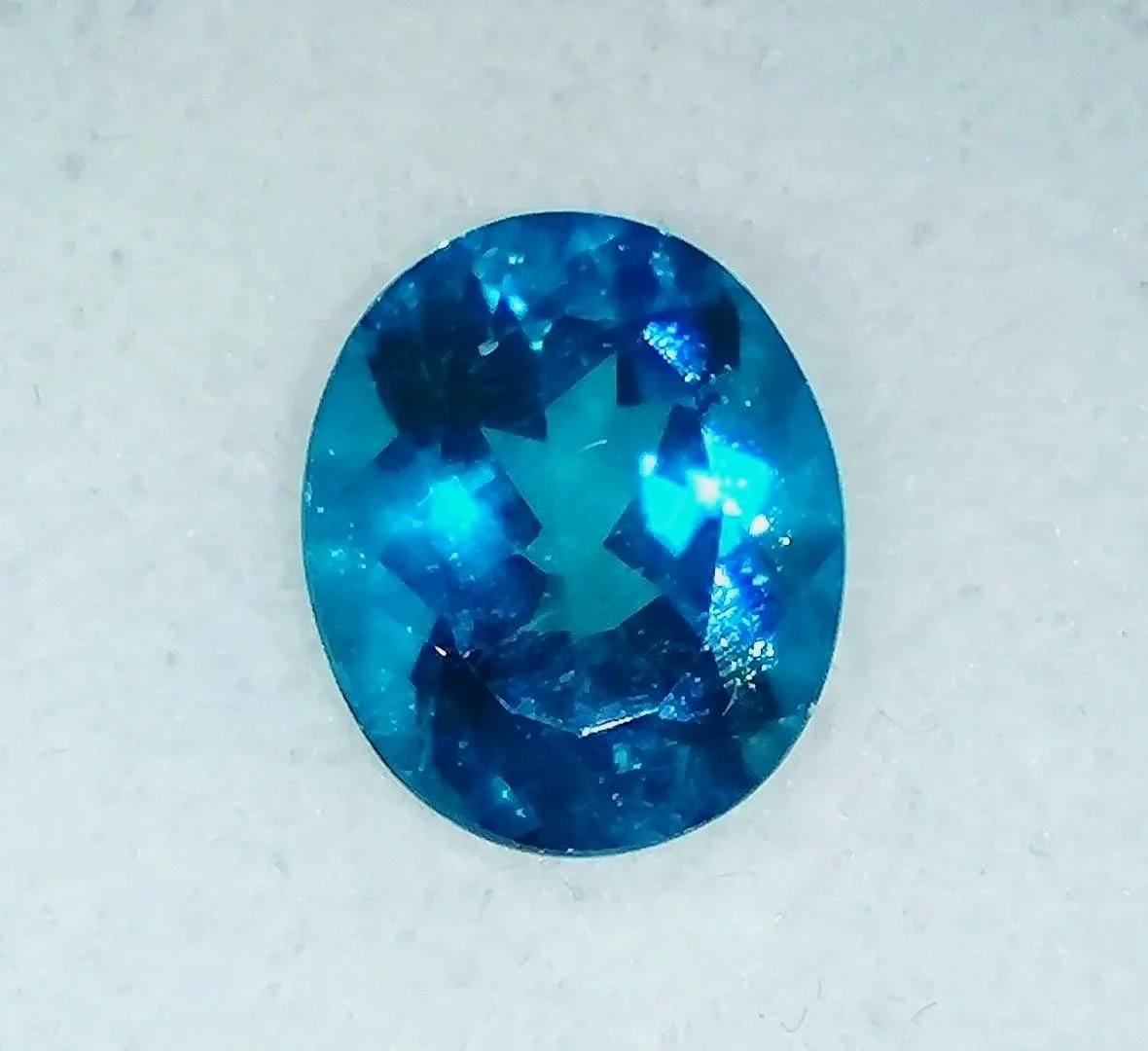 Genuine Neon Blue Apatite 6.74ct from TheCoveAtFoxHollow.com