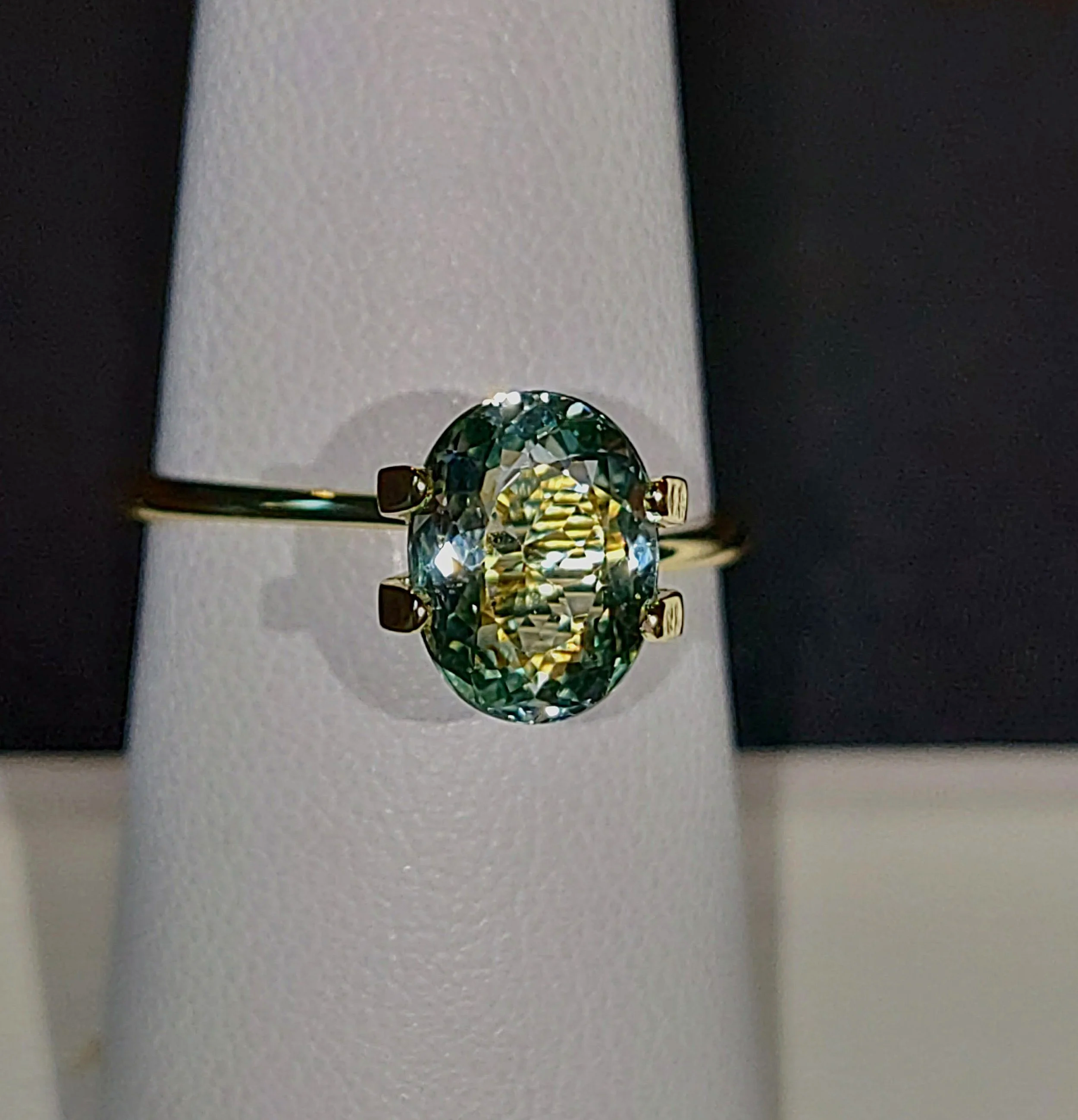 Genuine Neon Seafoam Titanium Tourmaline 1.75ct TheCoveAtFoxHollow.com