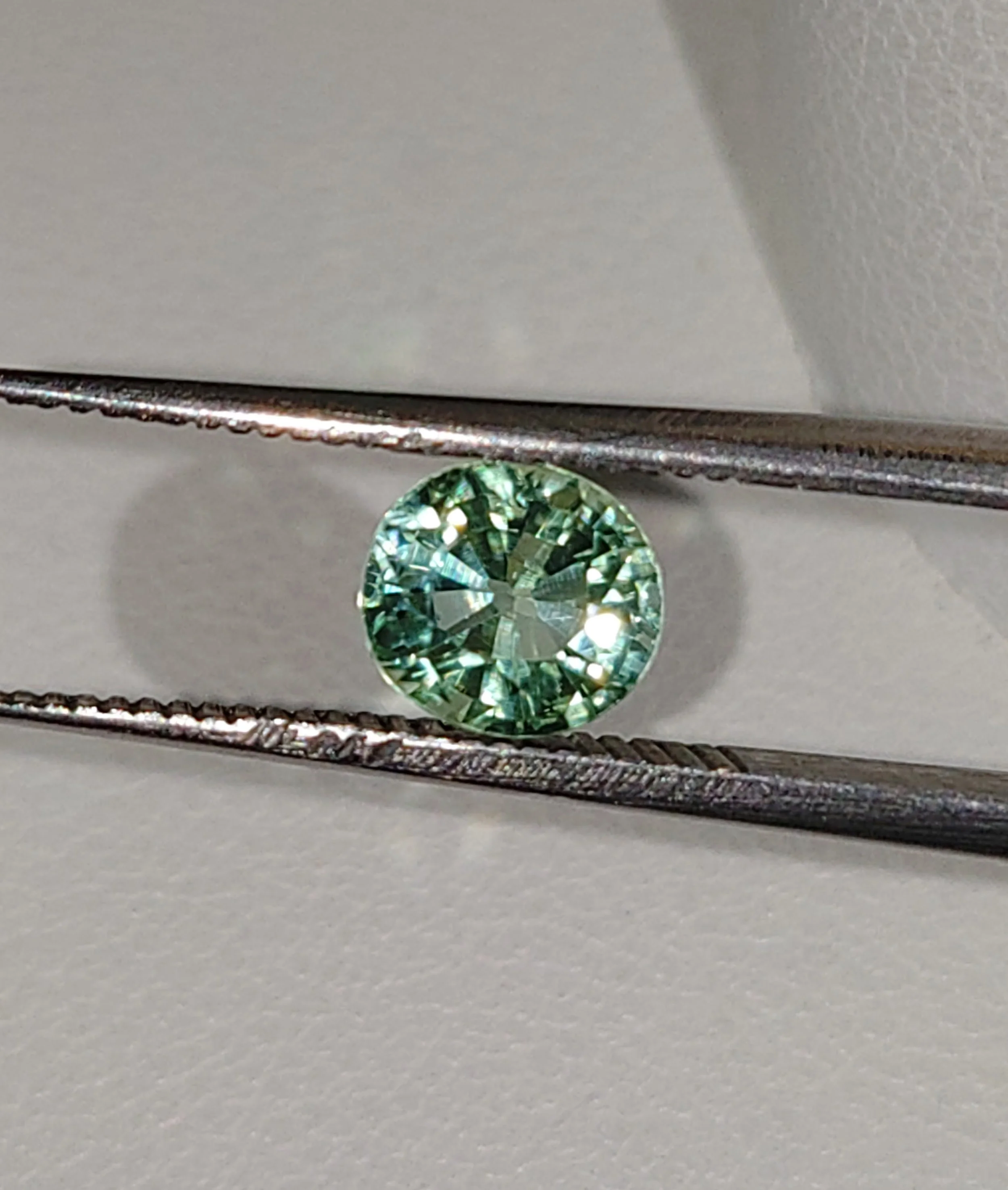 Genuine Neon Green Blue Titanium Tourmaline .96ct from TheCoveAtFoxHollow.com