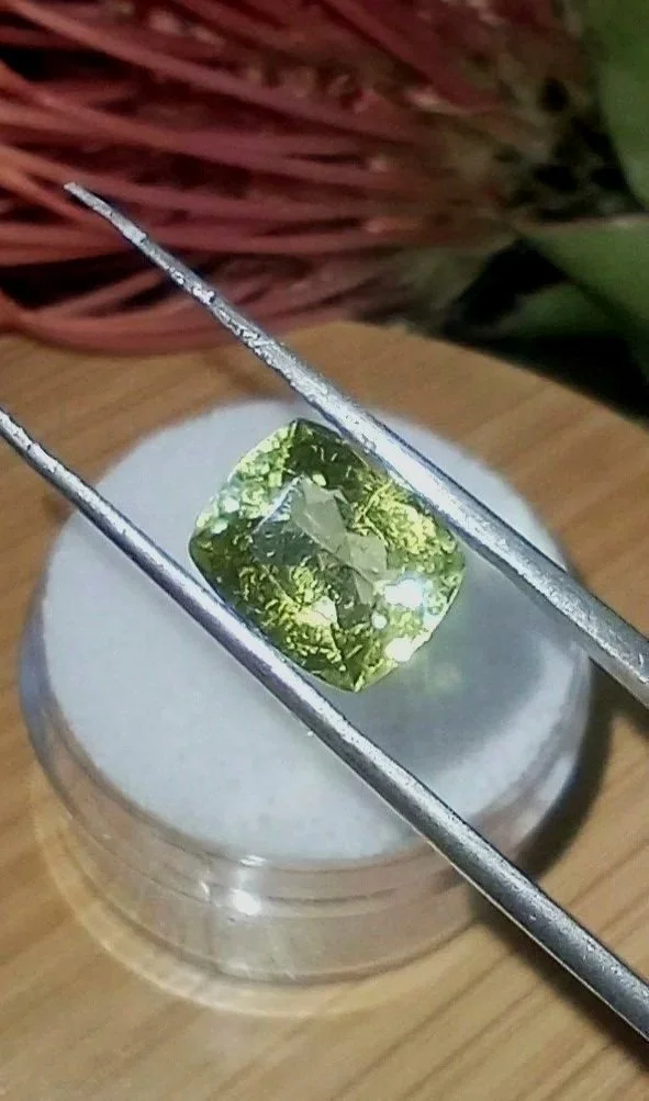 Genuine Neon Green Titanium Tourmaline 2.13ct TheCoveAtFoxHollow.com