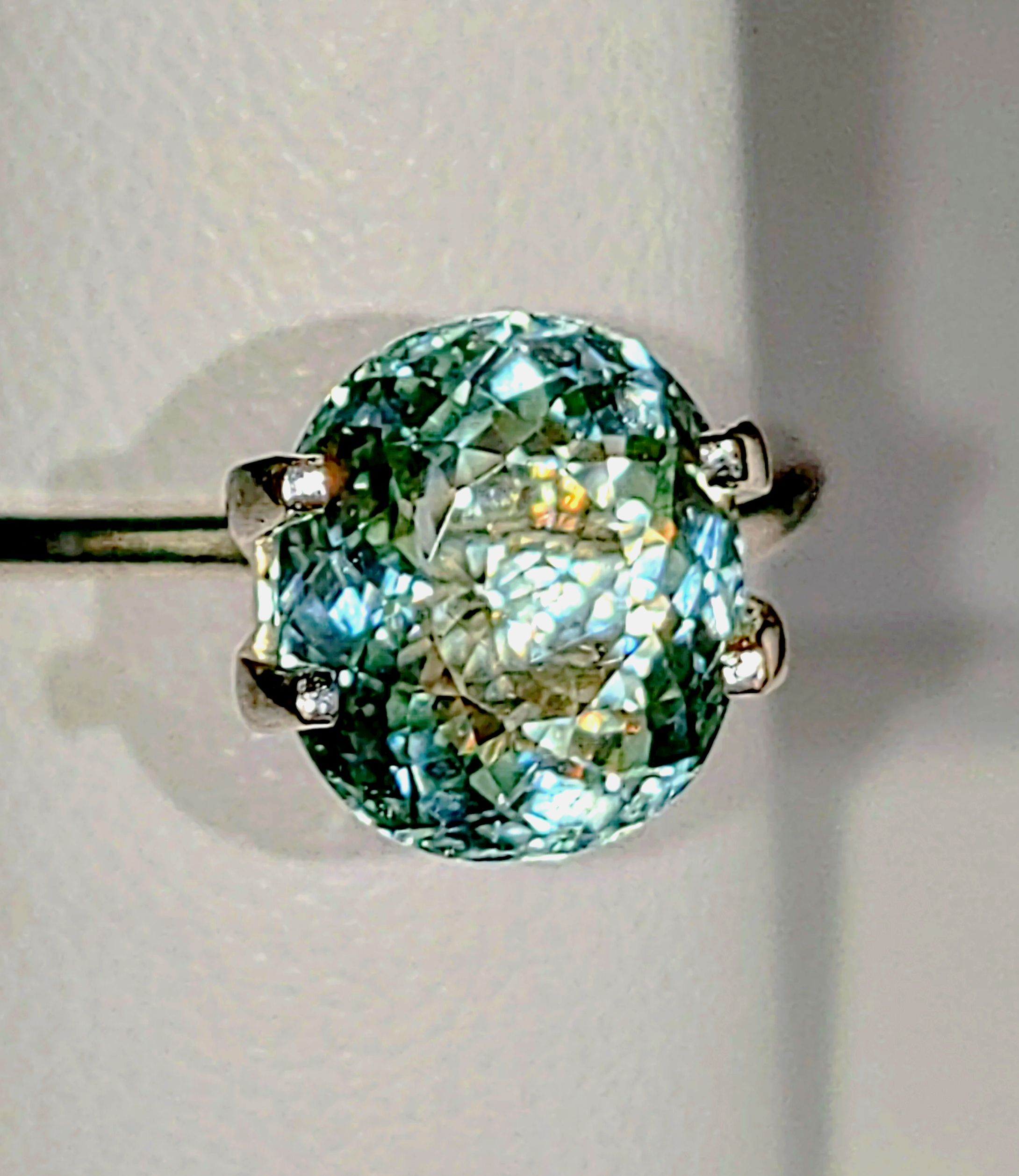 Genuine Neon Aqua Blue Titanium Tourmaline 2.94ct - TheCoveAtFoxHollow.com