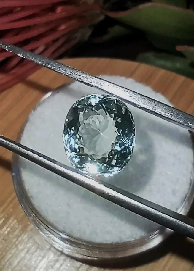 Genuine Neon Aqua Blue Titanium Tourmaline 2.94ct - TheCoveAtFoxHollow.com